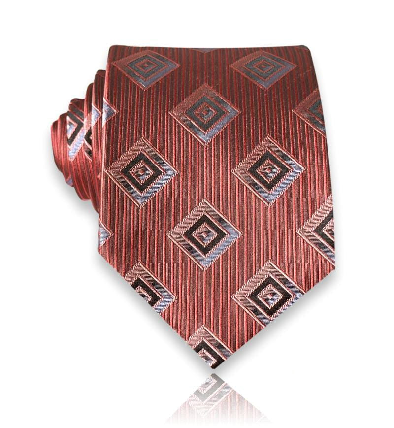 Rochefort - Copper Diamond Silk Tie European Craftsmanship