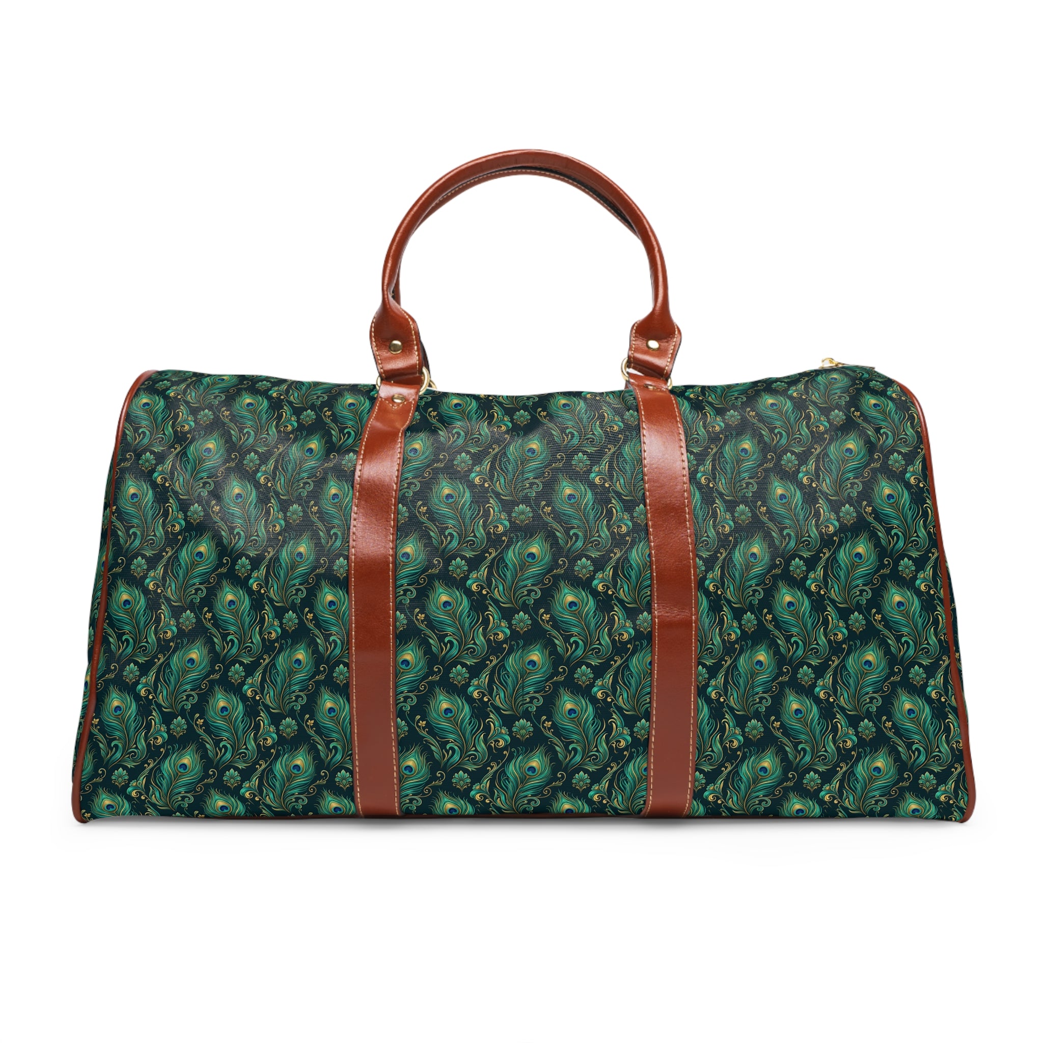Vireaux - Teal Peacock Plume Travel Bag