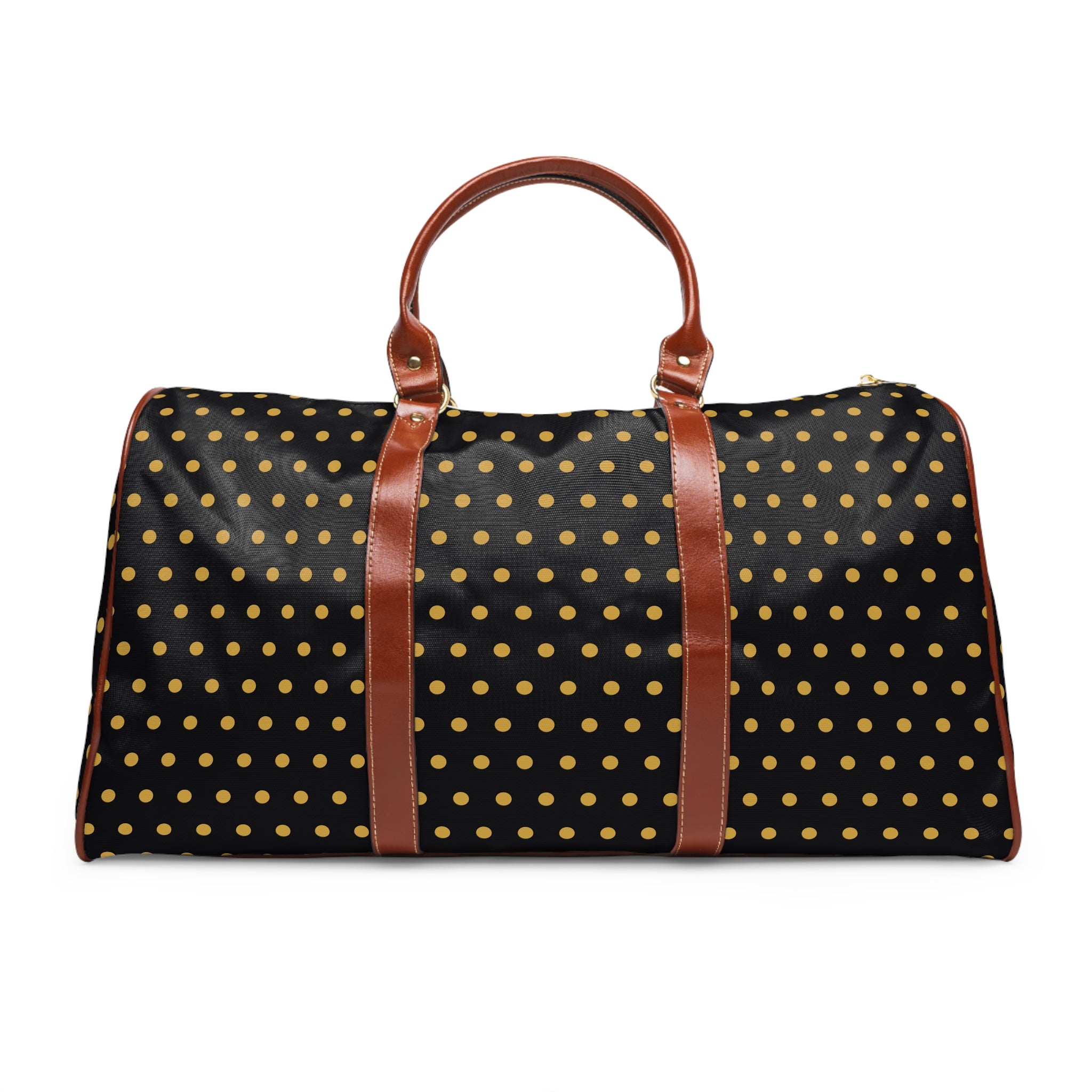 Imola - Black Gold Polka Dot Travel Bag