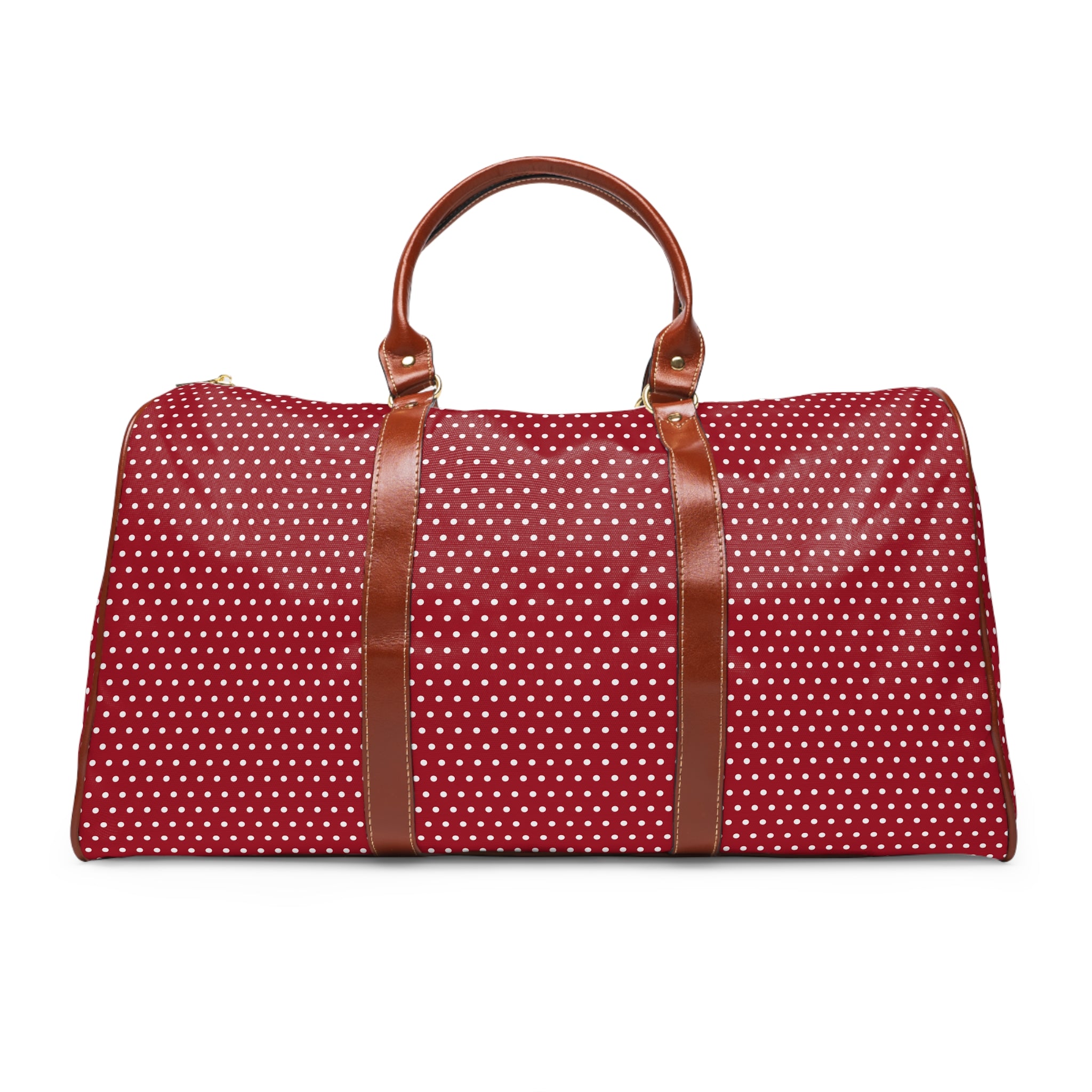 Novara - Crimson White Pin Dot Travel Bag