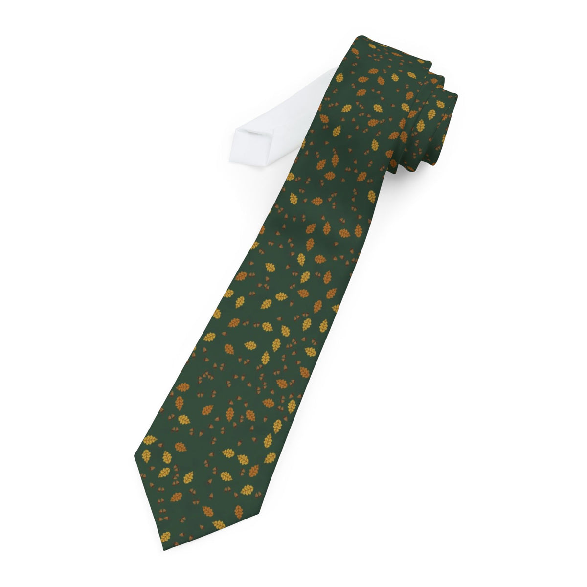 Goye Satin Edition - Green & Gold Acorn & Oak Tie