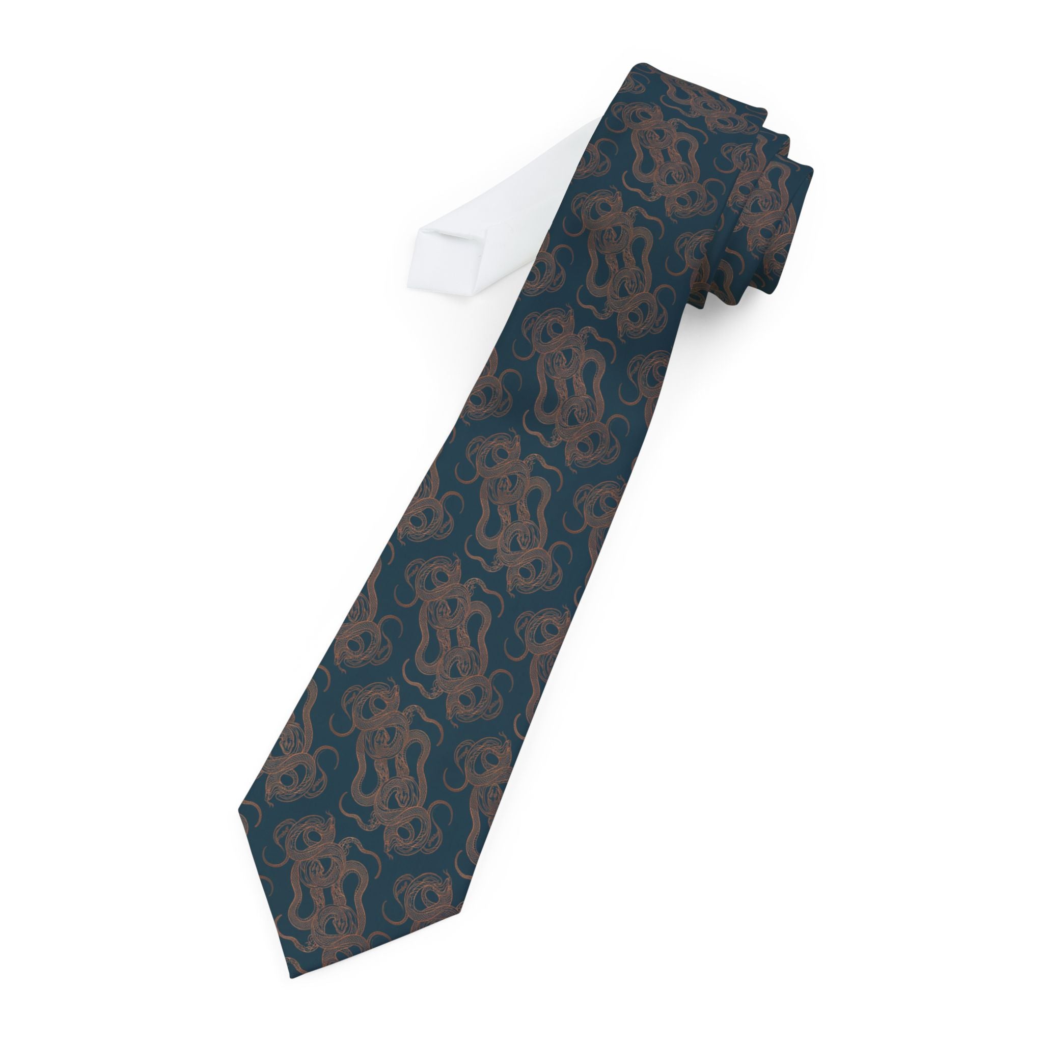 Maen Talisman Tie - Petrol Copper Serpentine