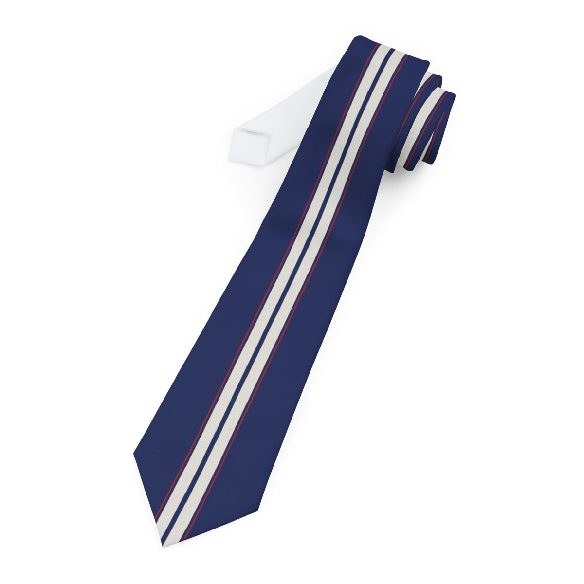 Gripenstedt Satin Edition - Navy & White Rally Stripe Tie