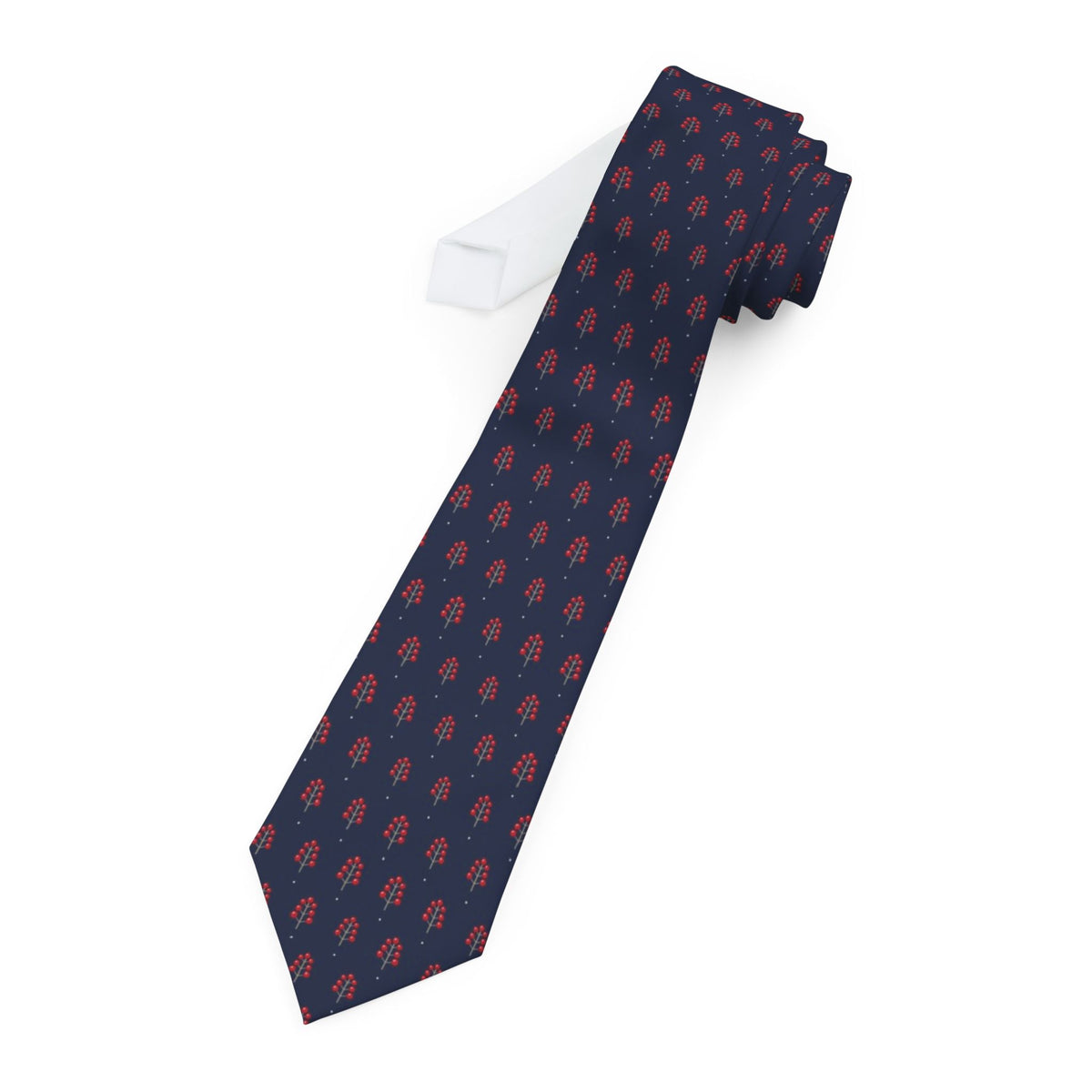 De Geer Satin Edition - Navy Winterberry Tie