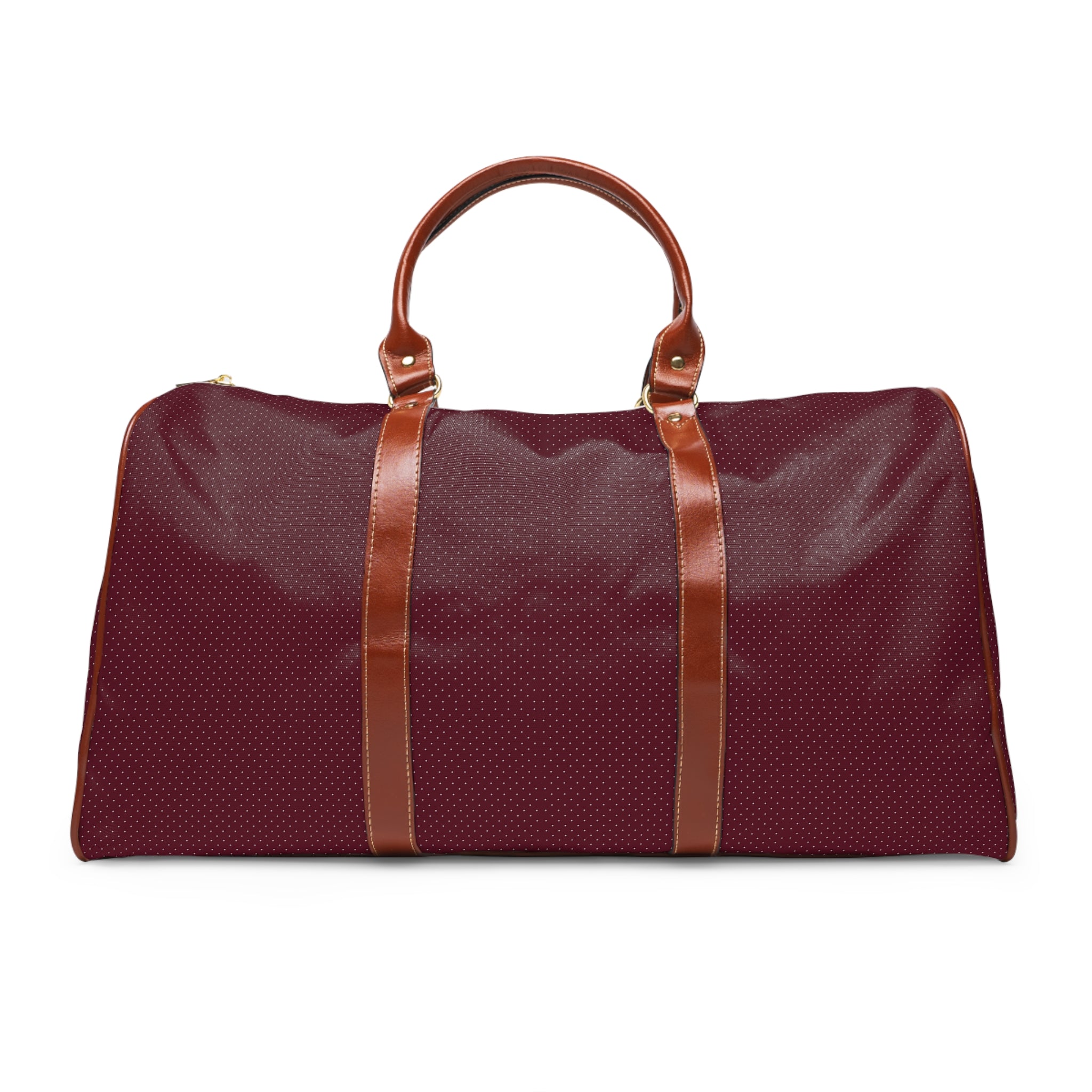 Peillon - Burgundy Silver Pin Dot Travel Bag