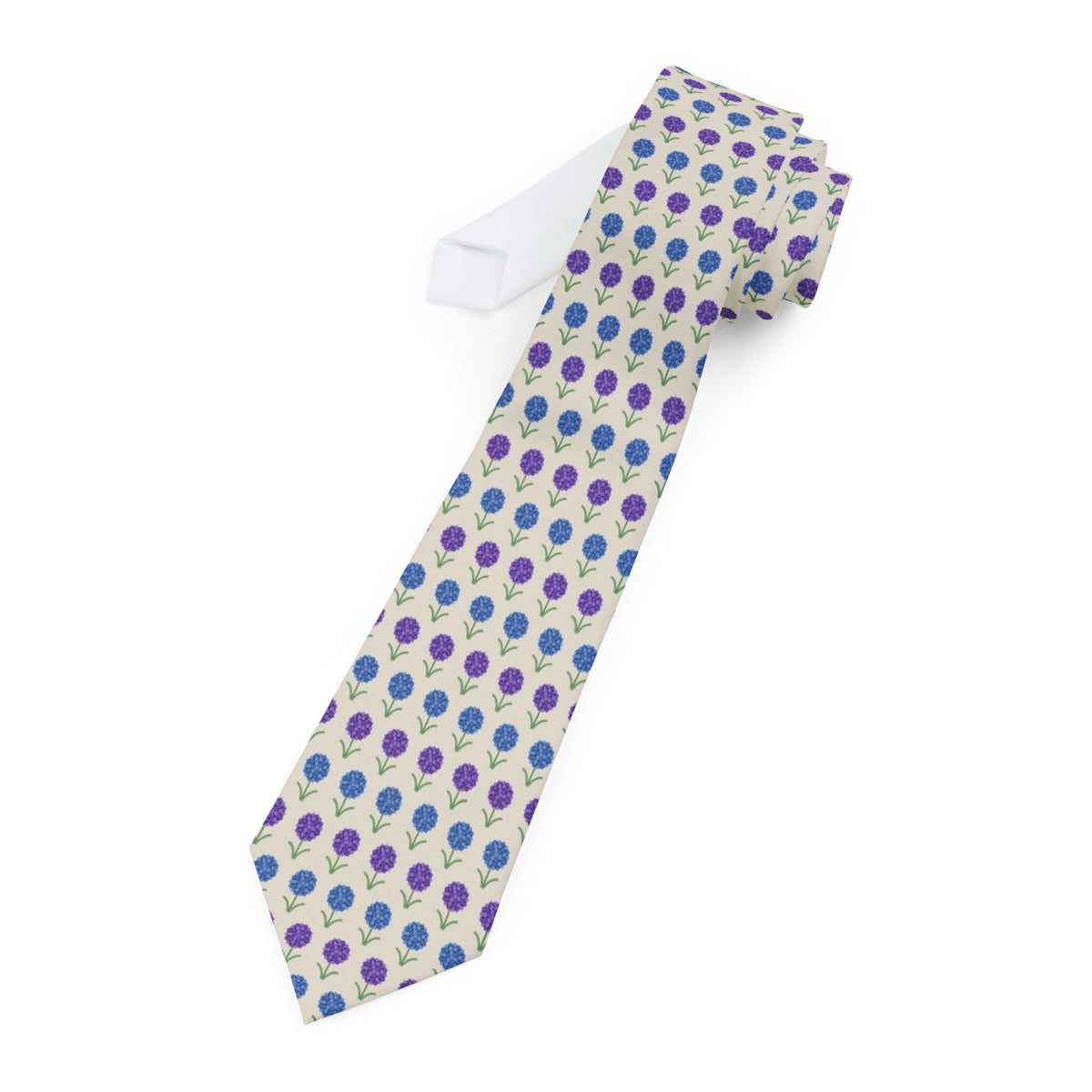 Ortenburg Satin Edition - Cream & Violet Allium Tie