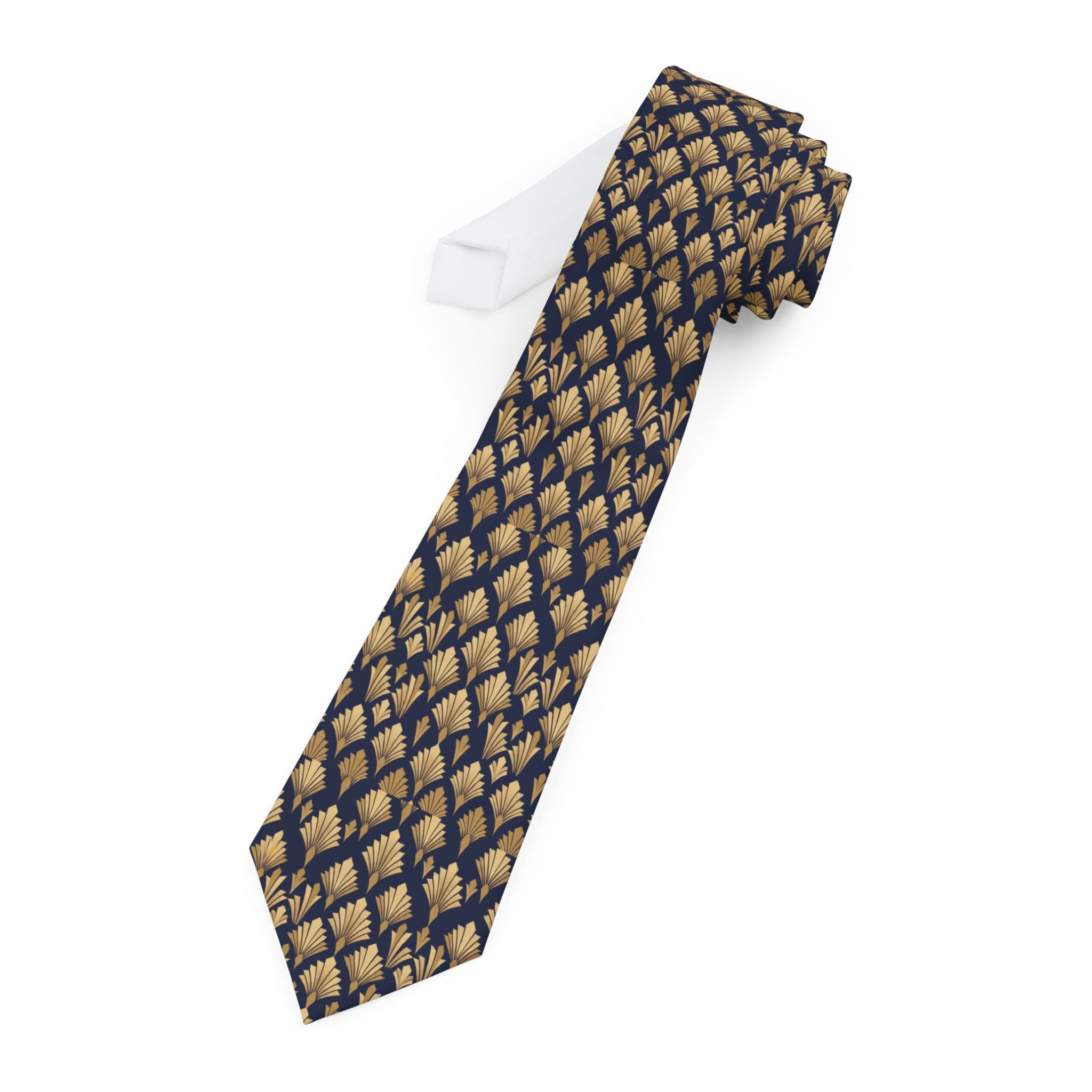 Sarlat Talisman Tie - Gilded Deco Plume