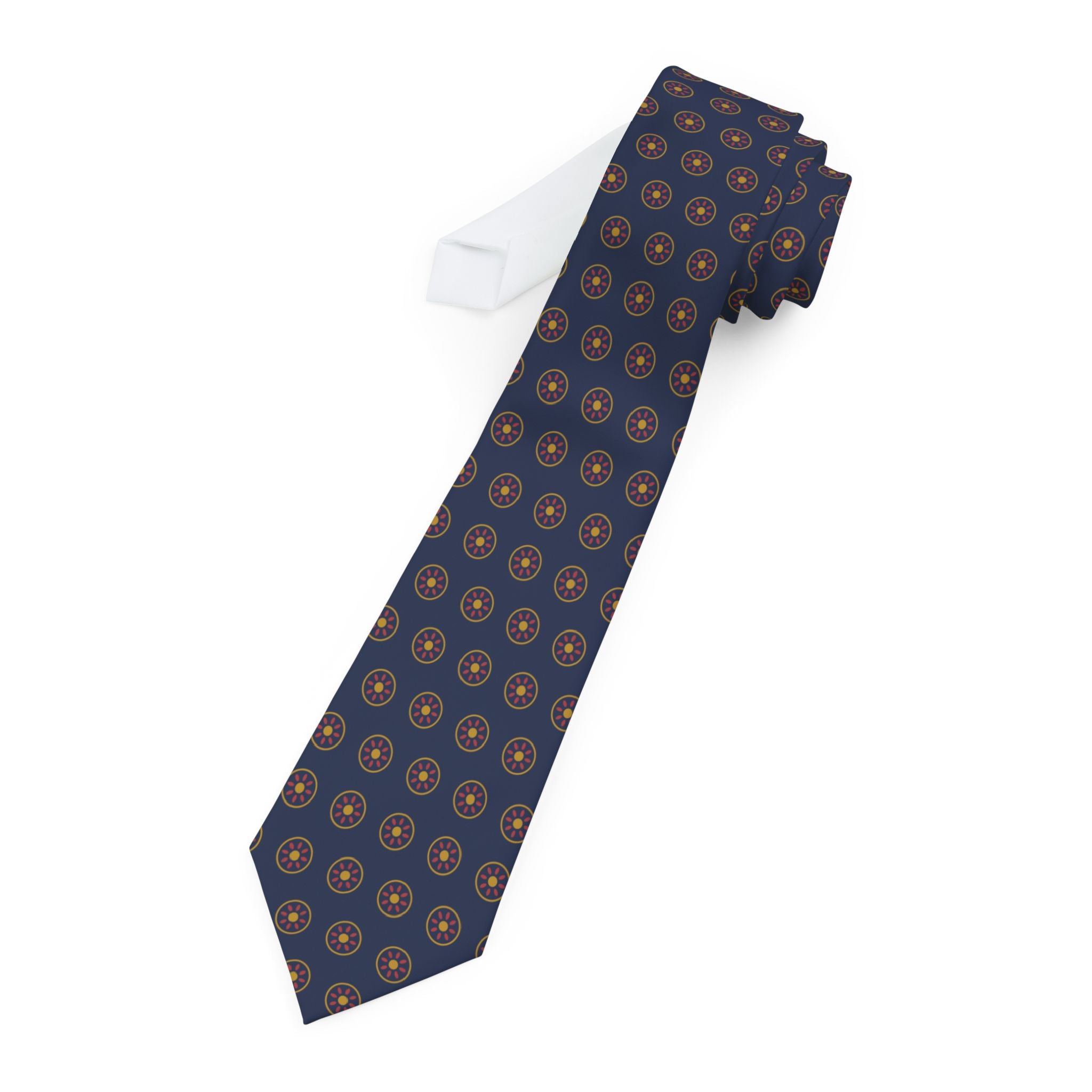 Vouvray Talisman Tie - Crimson Medallion Foulard