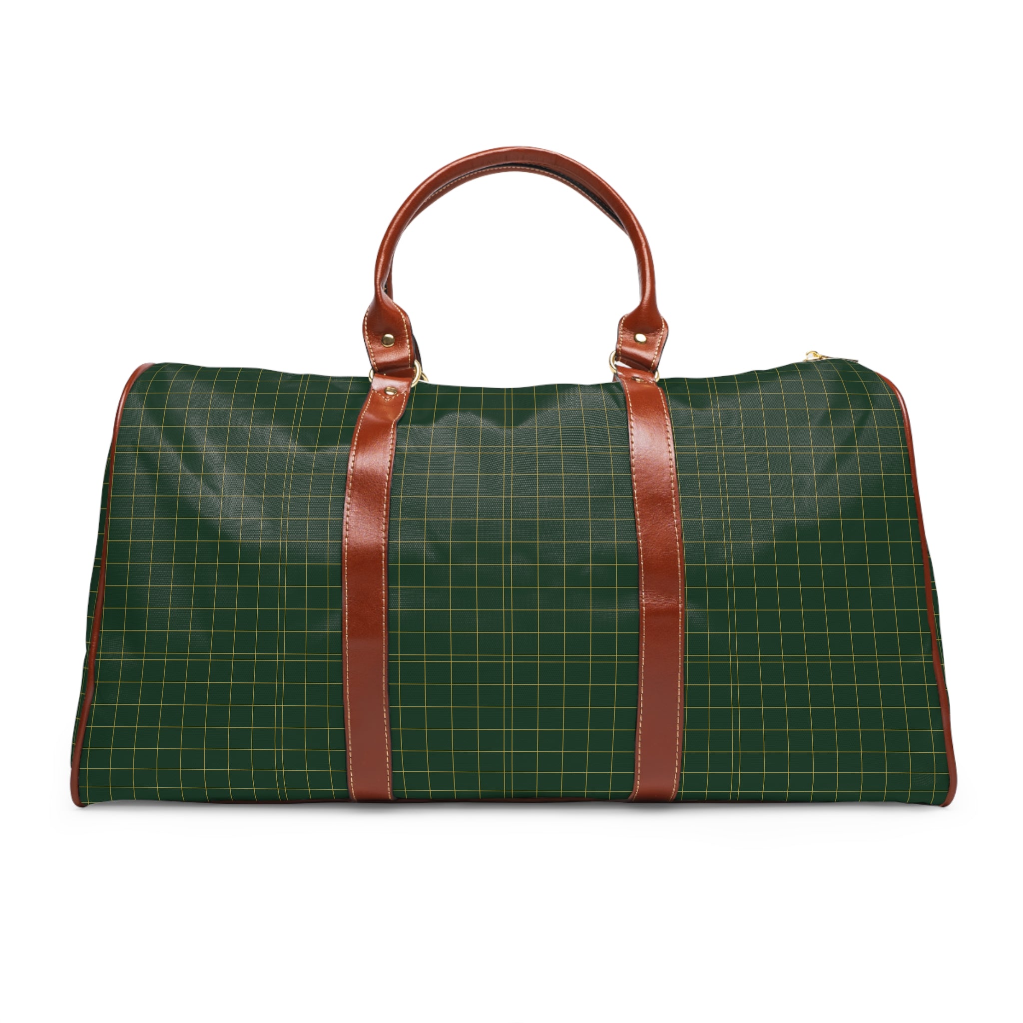 Auzet - Forest Gold Windowpane Travel Bag