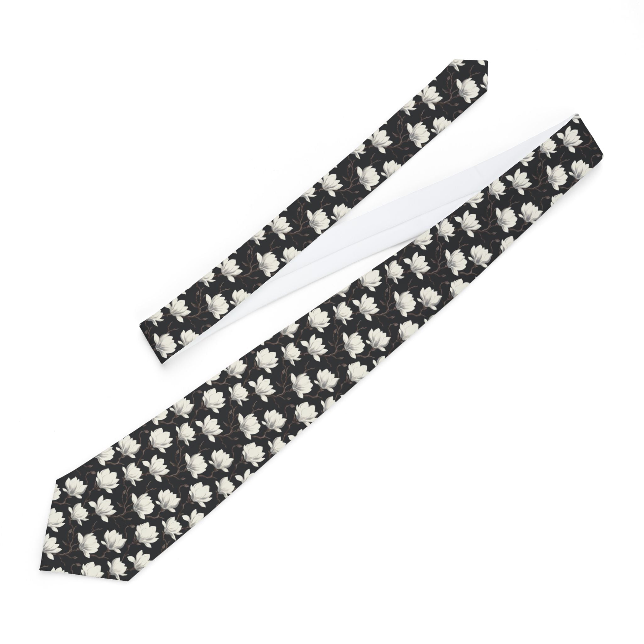 Pemberley Talisman Tie - Ivory Magnolia Night