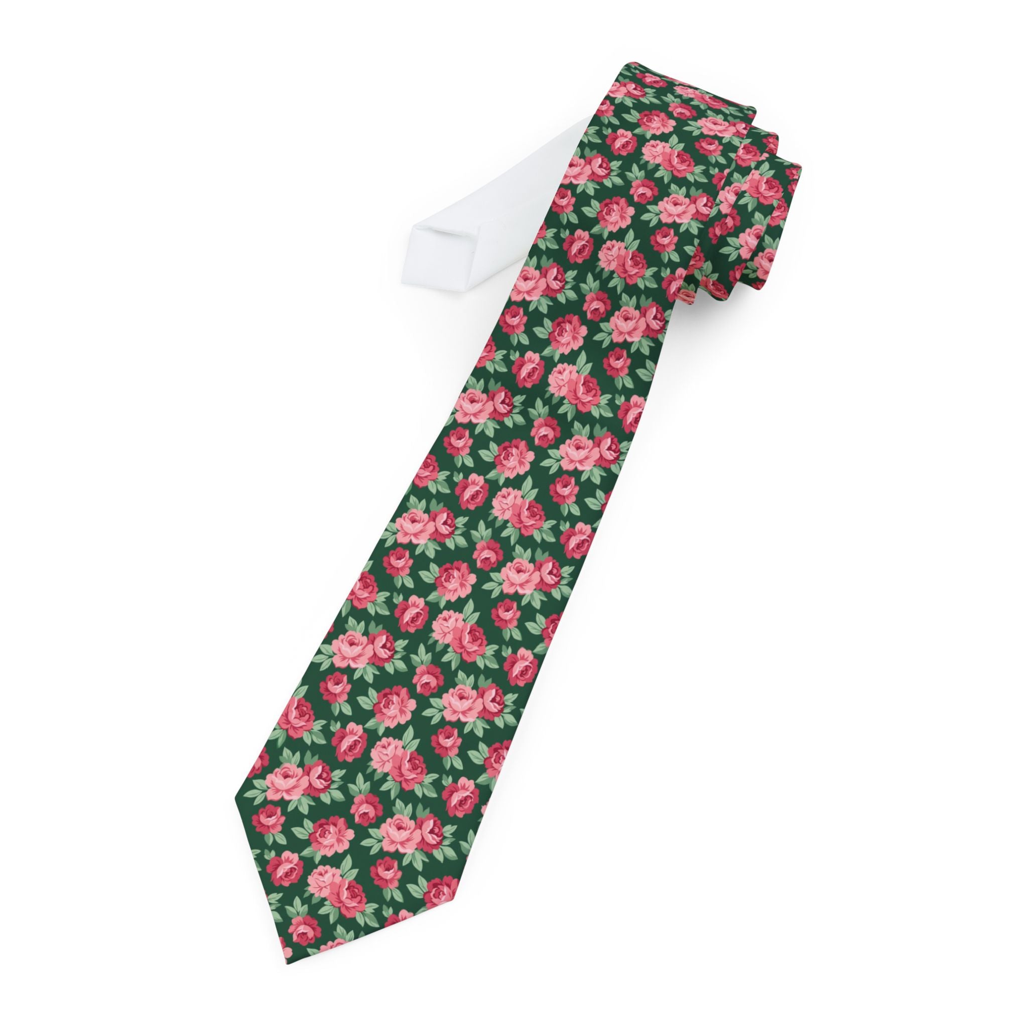 Roseraie Talisman Tie - Forest Blush Bloom