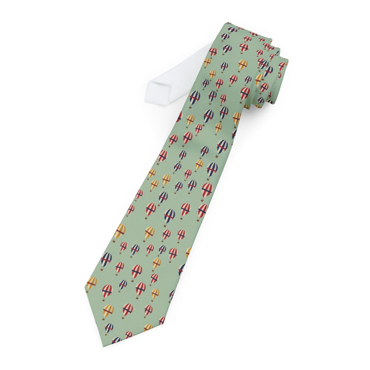 Thun Satin Edition - Sage Hot Air Balloon Tie