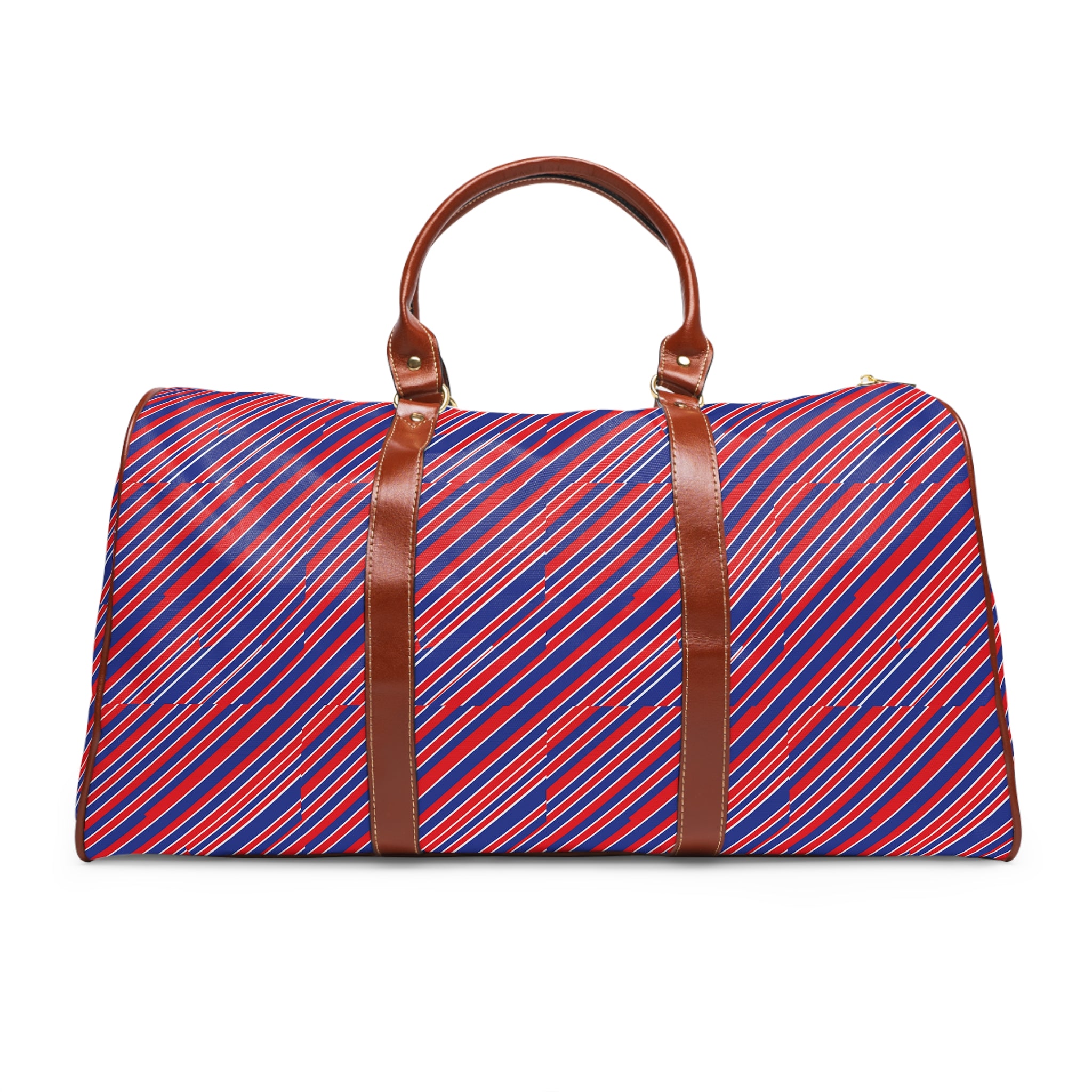 Duravel - Red Blue Regimental Stripe Travel Bag