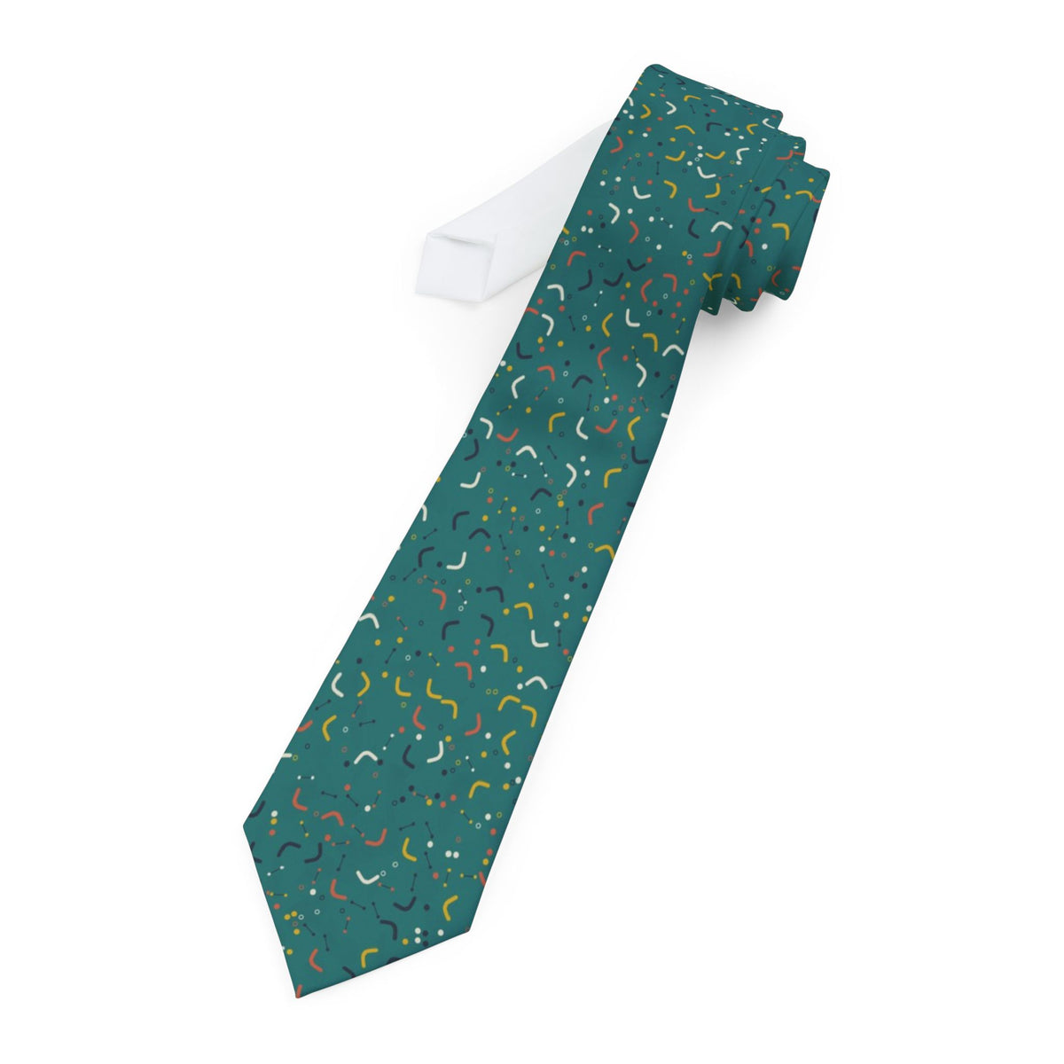 Gersdorff Satin Edition - Teal & Mustard Boomerang Tie