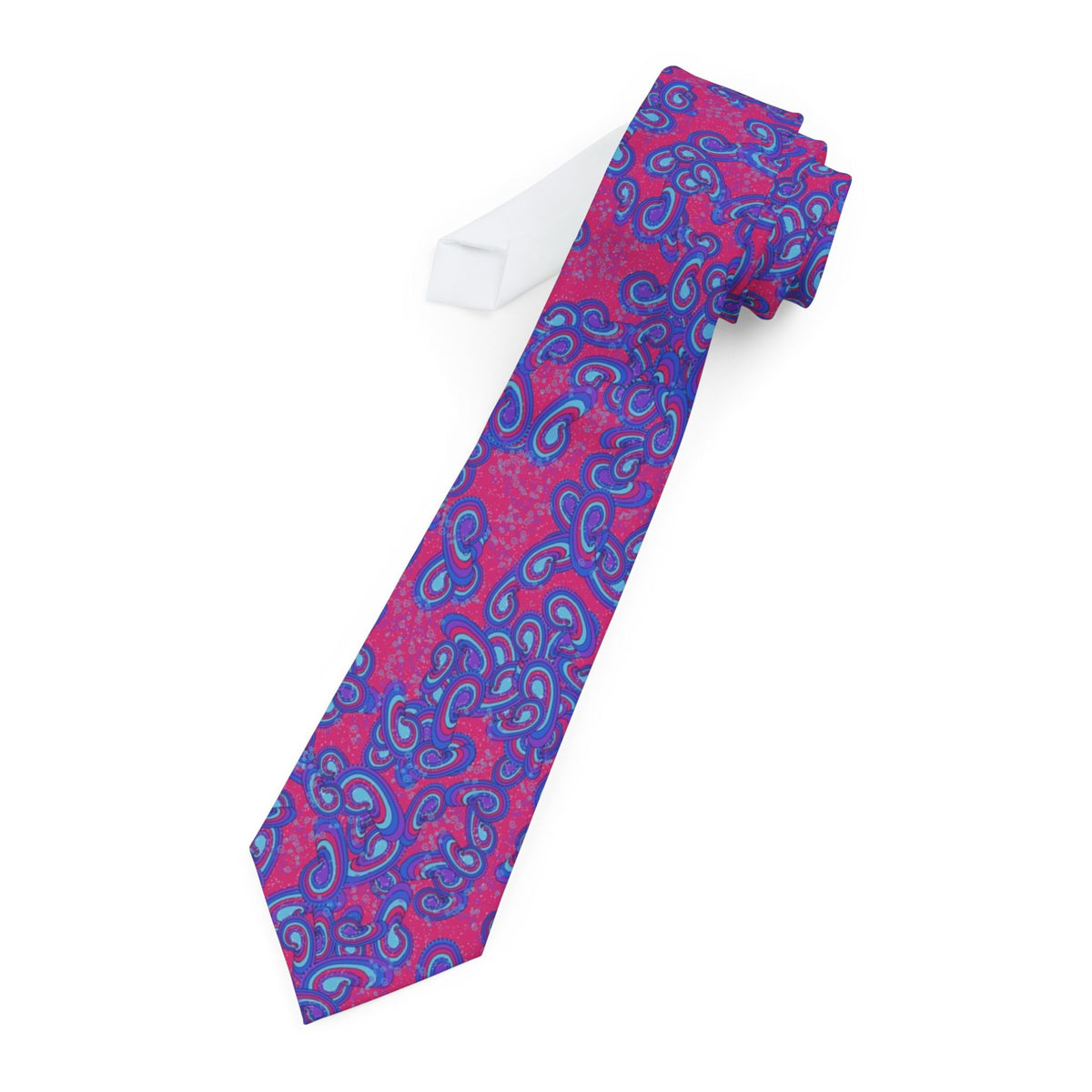 Savelli Satin Edition - Fuchsia & Blue Grand Paisley Tie