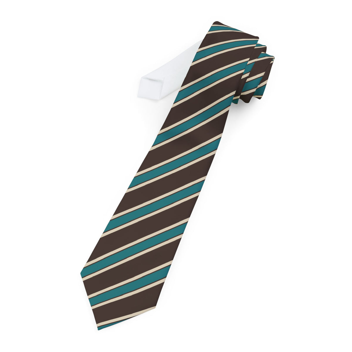 Rheinfelden Talisman Tie - Espresso Regimental Stripe