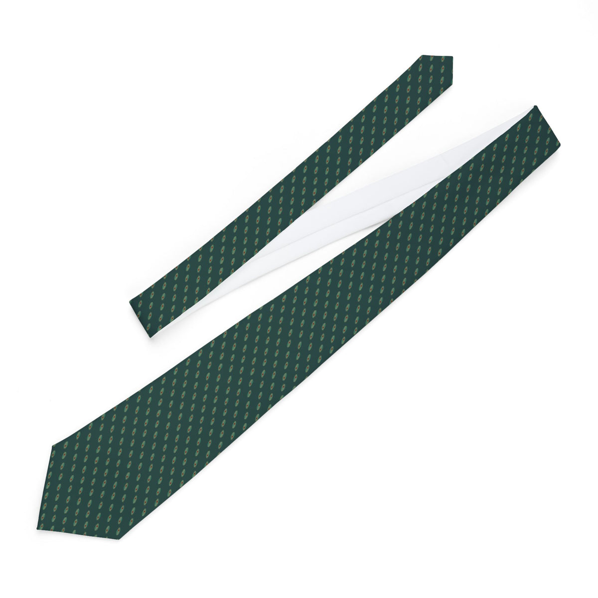 Mogno Talisman Tie - Teal Rust Pheasant Eye Feather