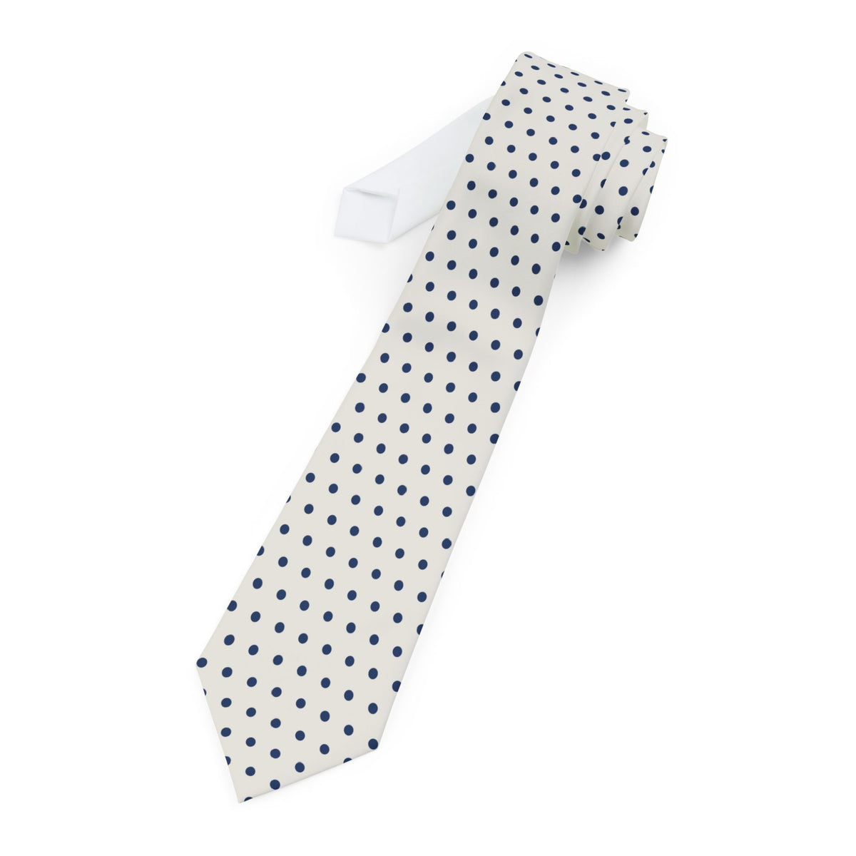 Czartoryski Satin Edition - Navy & White Polka Dot Tie