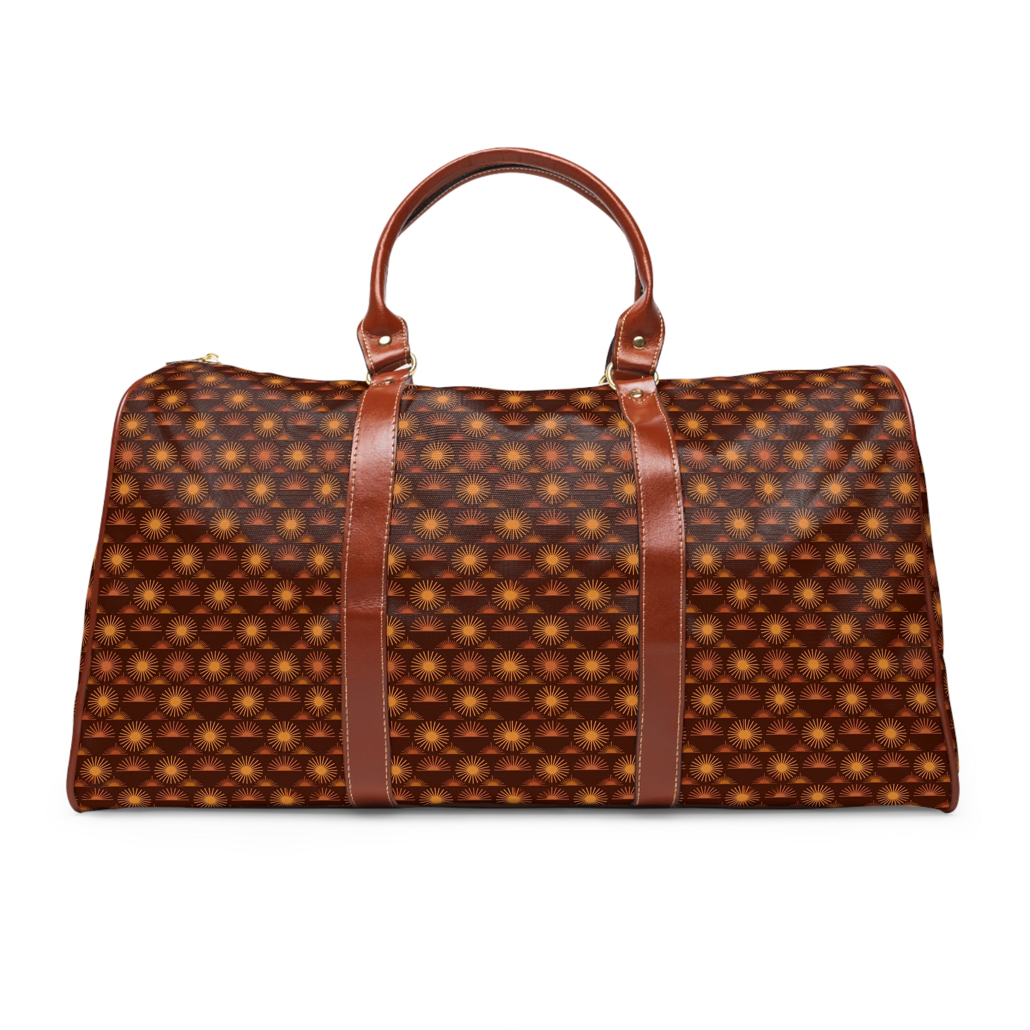 Oppedette - Ochre Sunburst Tile Travel Bag