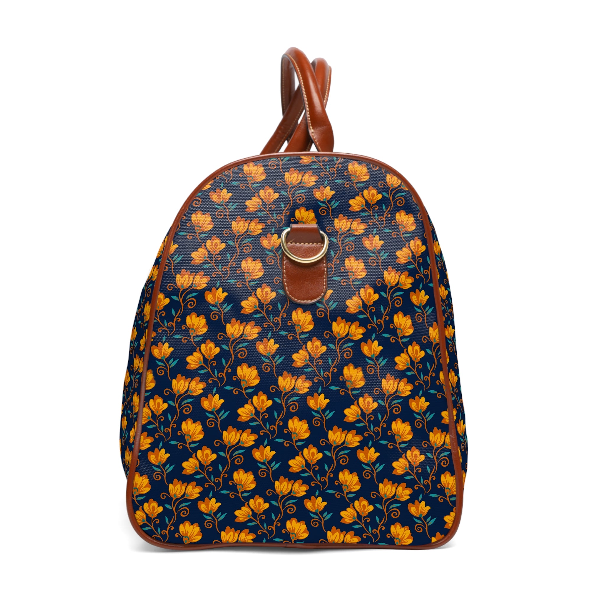 Solano - Amber Navy Folk Floral Travel Bag