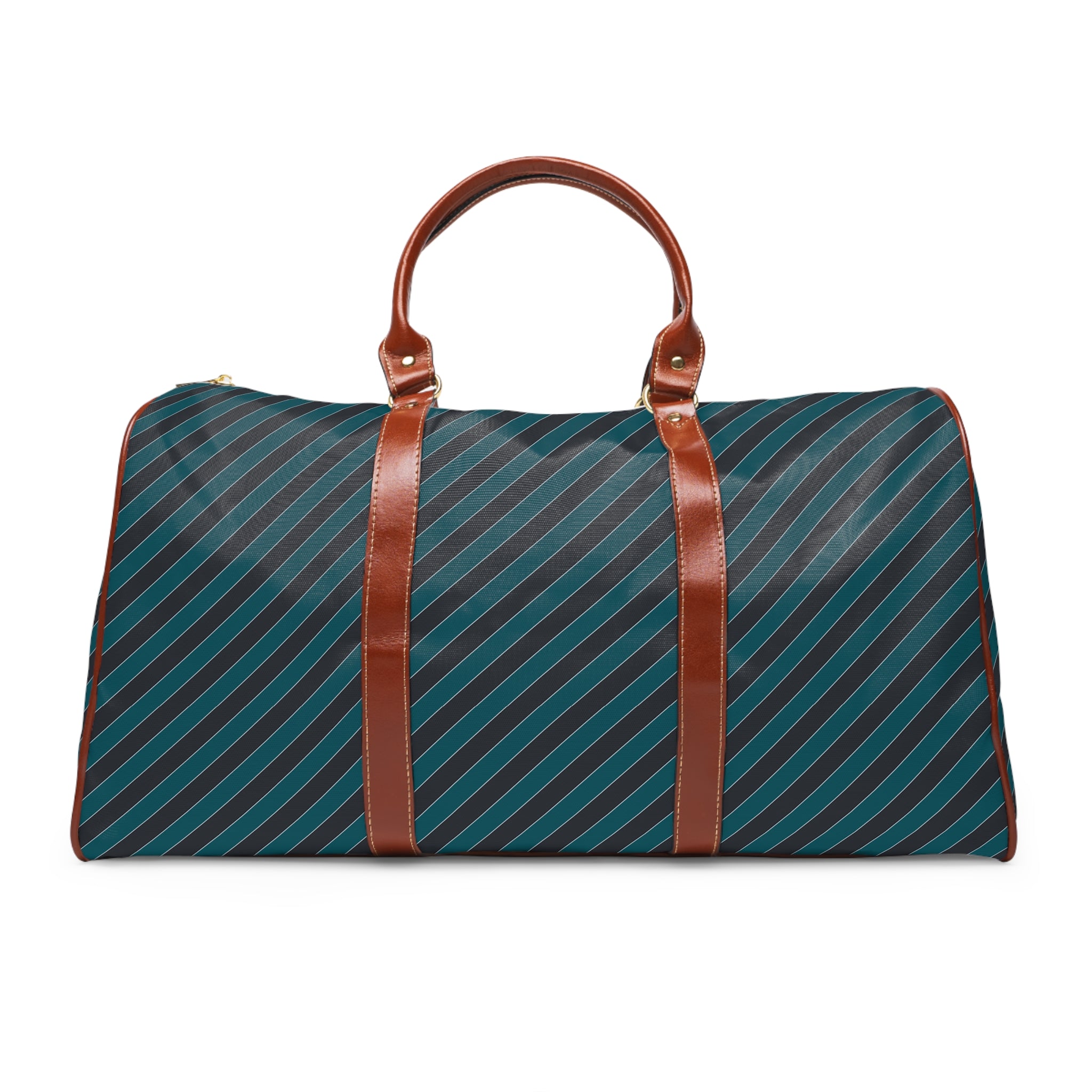 Arbois - Teal Graphite Silver Stripe Travel Bag