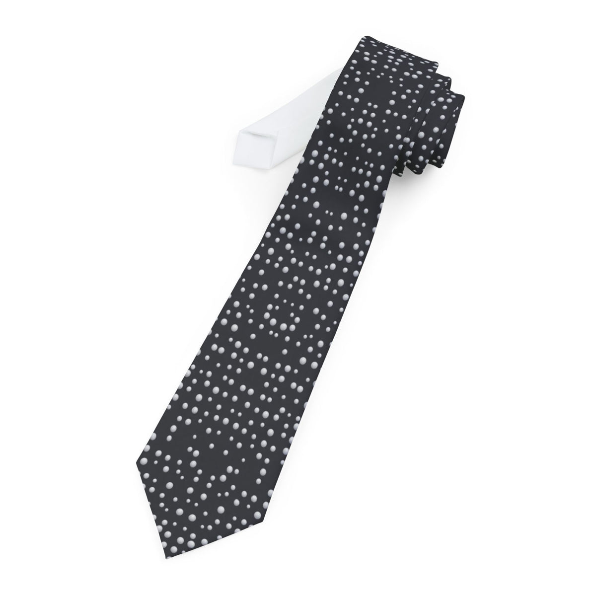 Silfverschiöld Satin Edition - Charcoal Hailstone Dot Tie