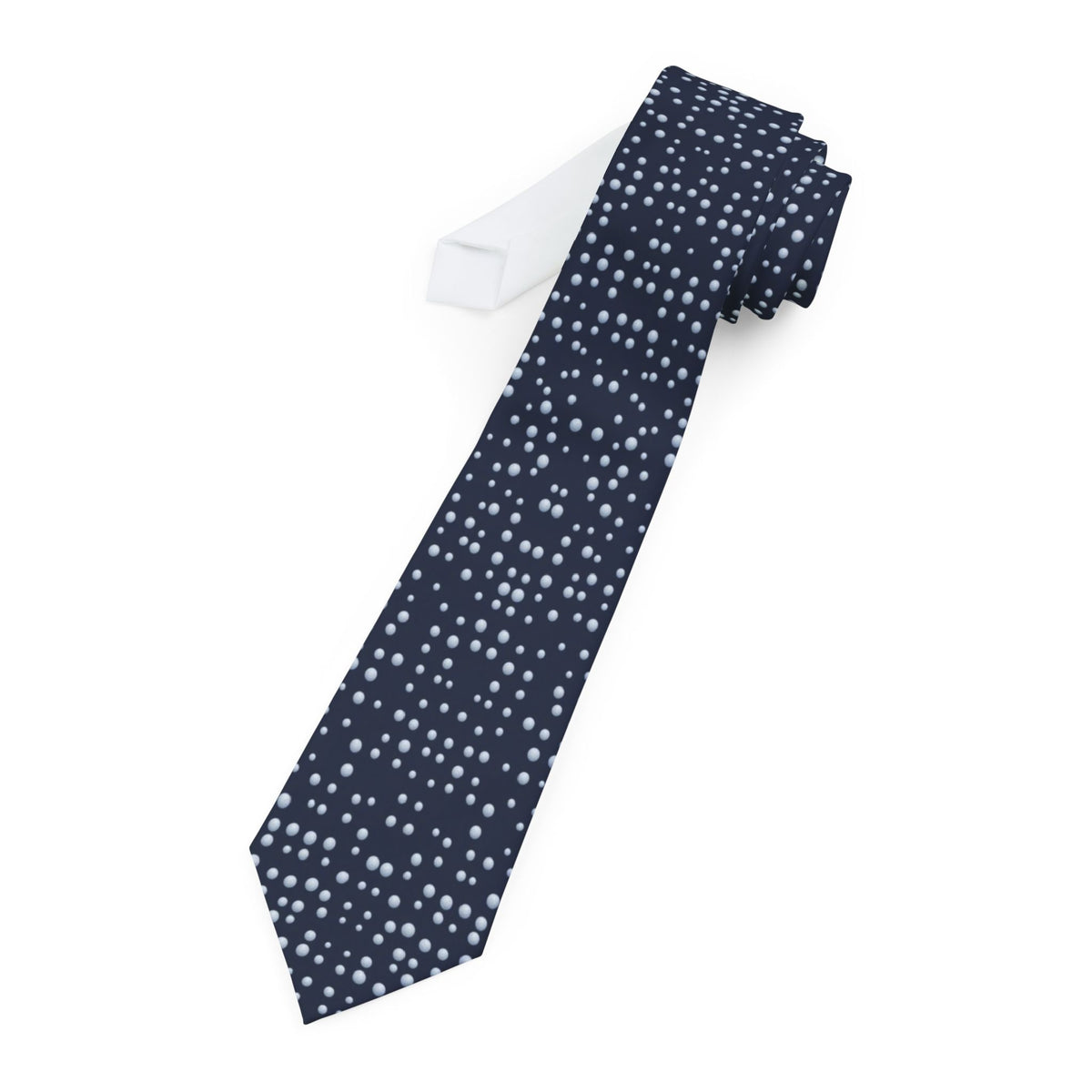 Silfverschiöld Satin Edition - Navy Hailstone Dot Tie
