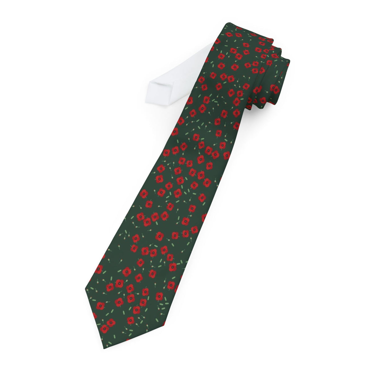 Guldencrone Satin Edition - Forest Green Poppy Tie