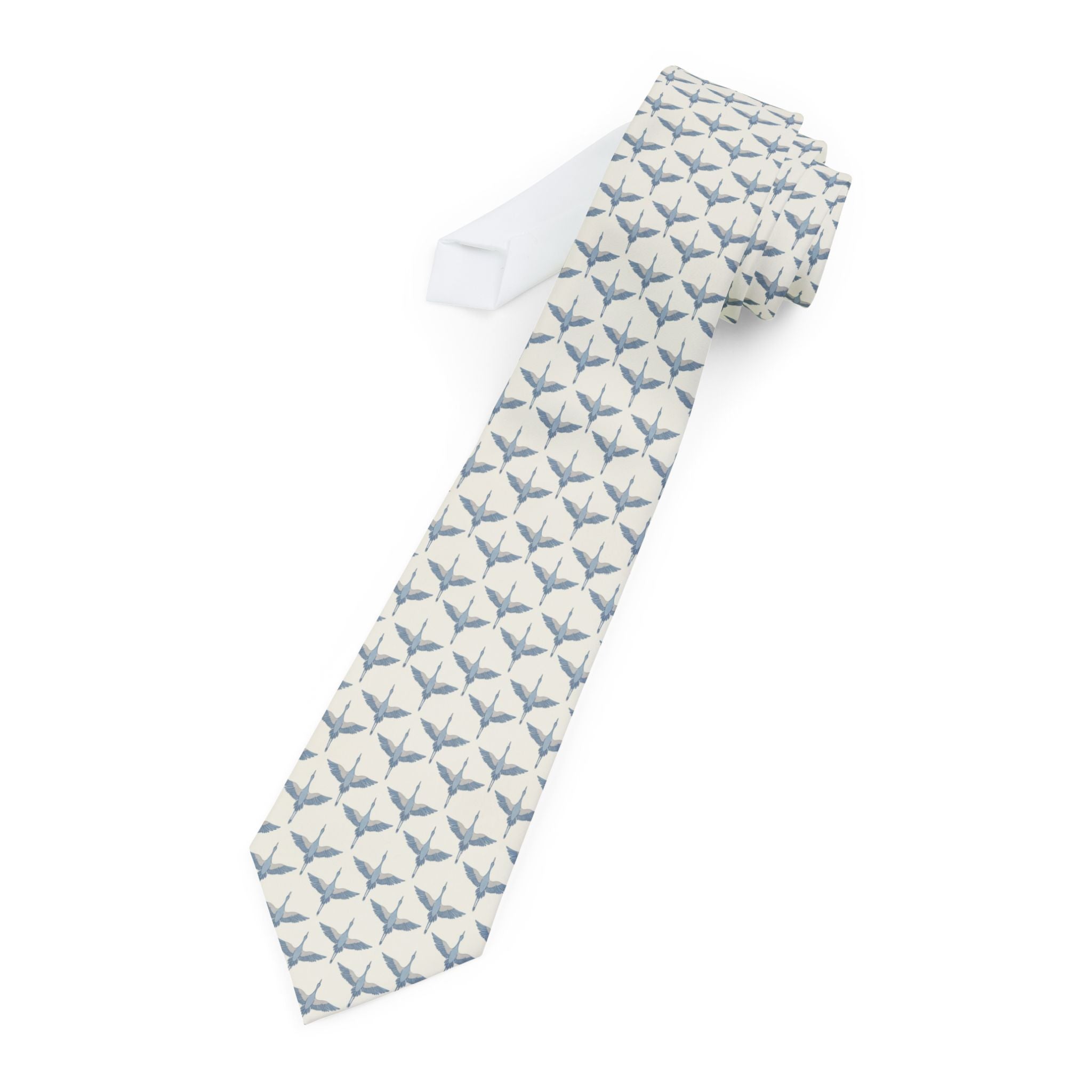 Redortiers Talisman Tie - Ivory Crane Flight