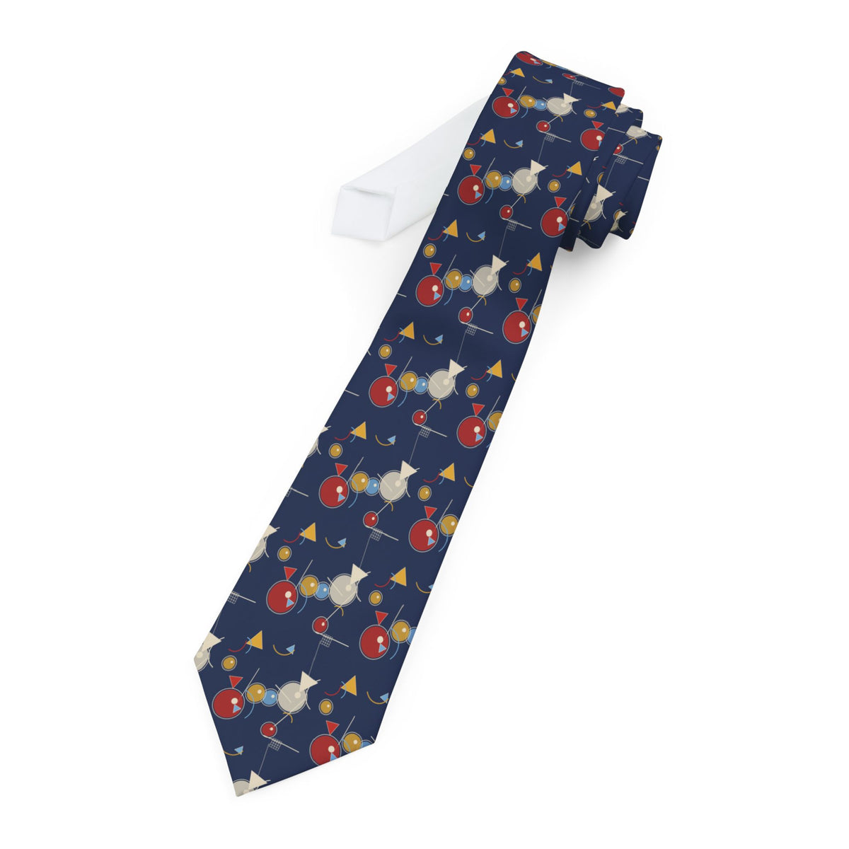 Sisikon Talisman Tie - Abstract Composition Navy