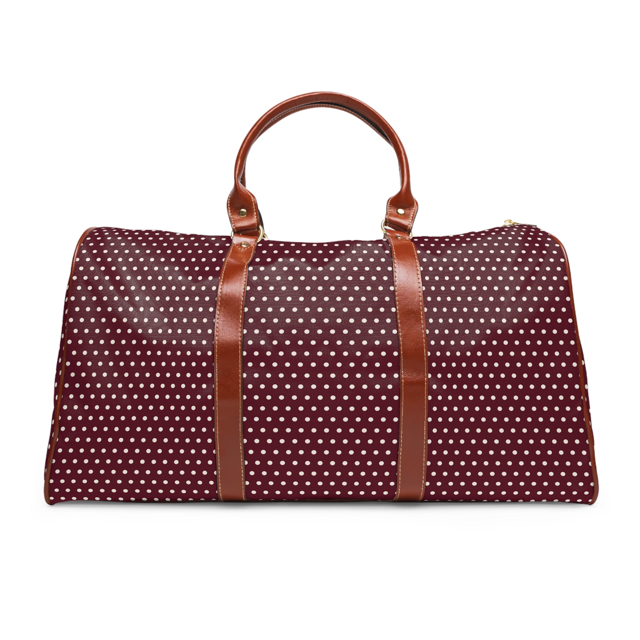 Belrose - Burgundy Ivory Pin Dot Travel Bag