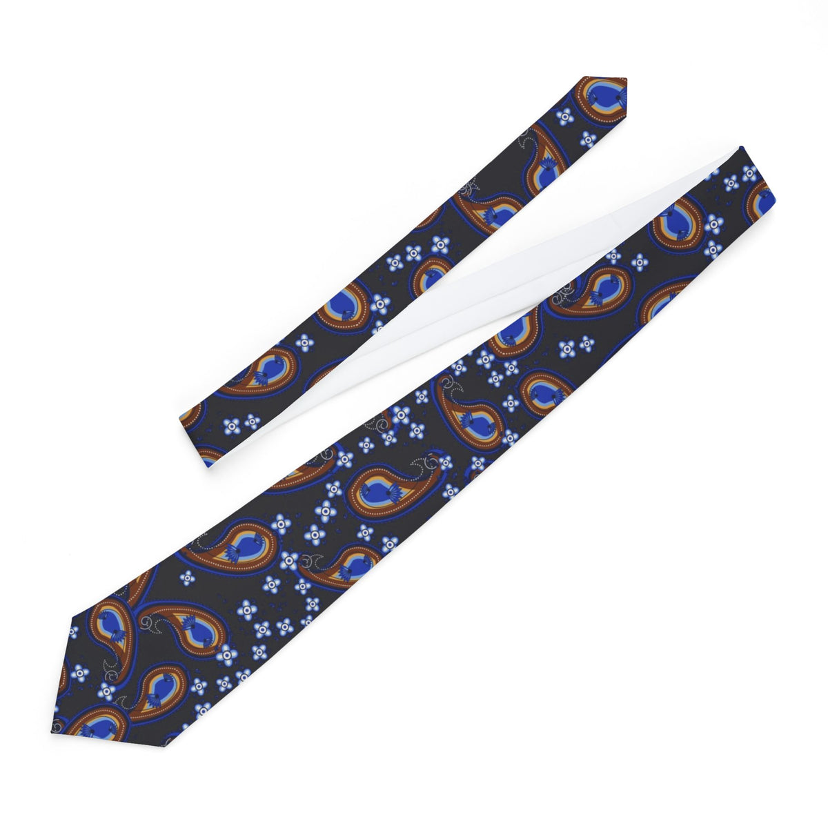 Brivio Satin Edition - Onyx & Cobalt Paisley Tie