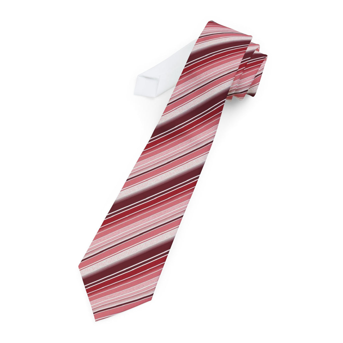 Kinsky Satin Edition - Crimson & Rose Satin Stripe Tie