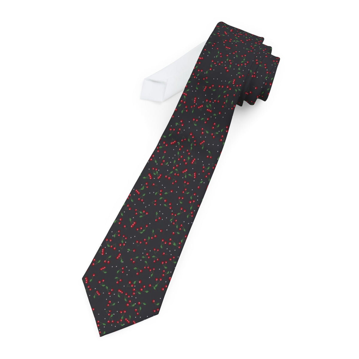 Jablonowski Satin Edition - Black & Red Cherry Tie