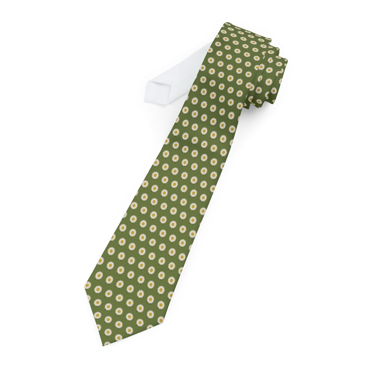 Tyszkiewicz Satin Edition - Olive & Cream Aster Tie