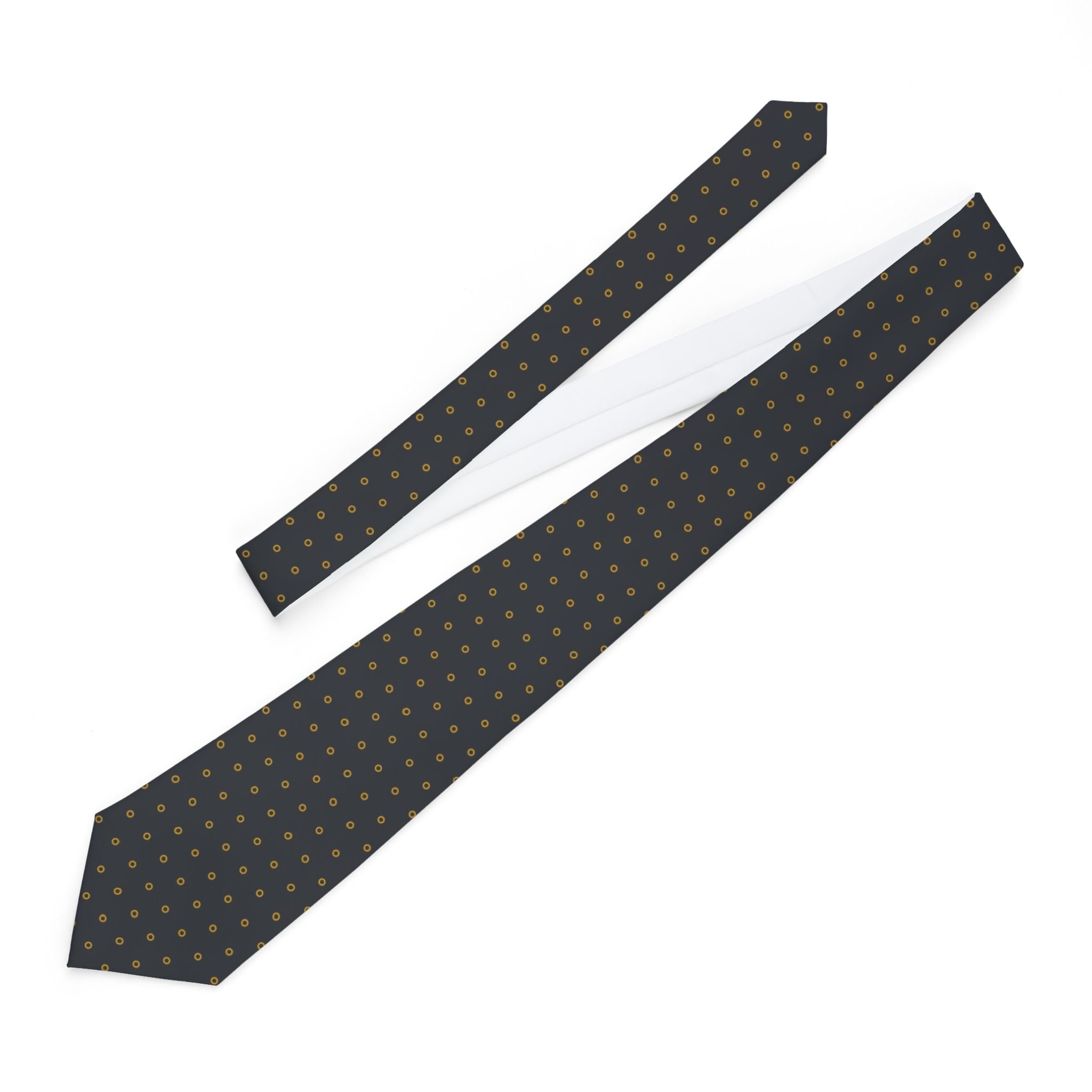Luceram Talisman Tie - Black Gold Ring Dot