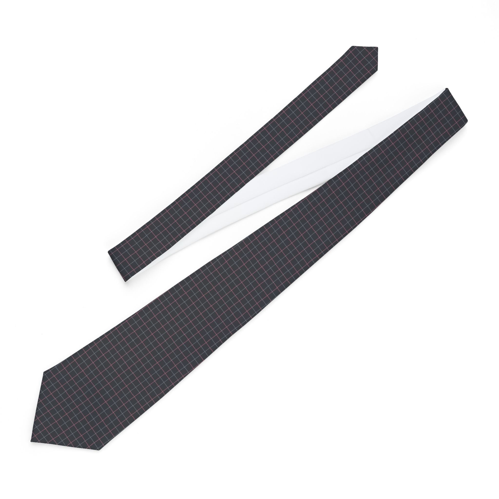 Marie Talisman Tie - Charcoal Rose Tattersall