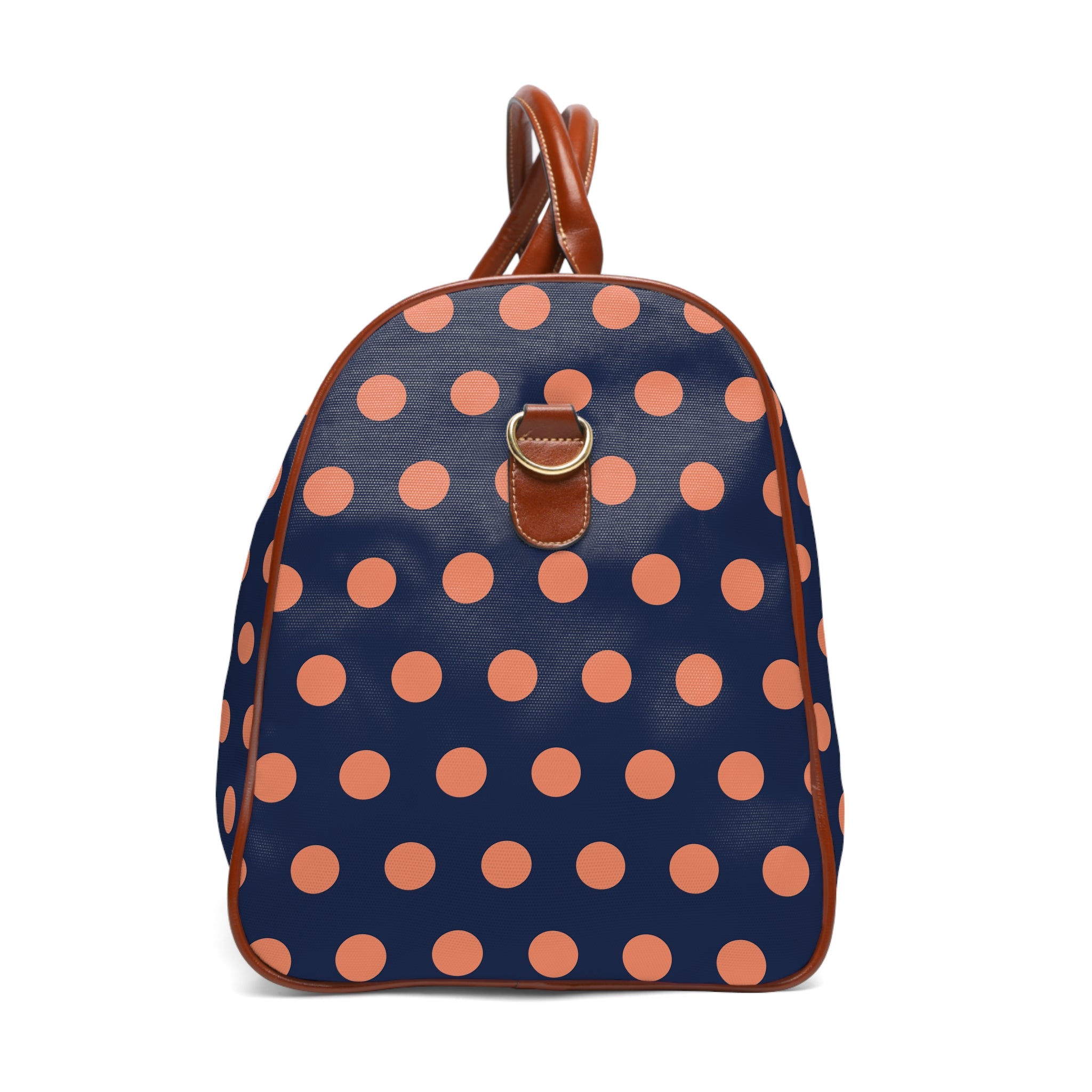 Vernazza - Navy Coral Bold Dot Travel Bag