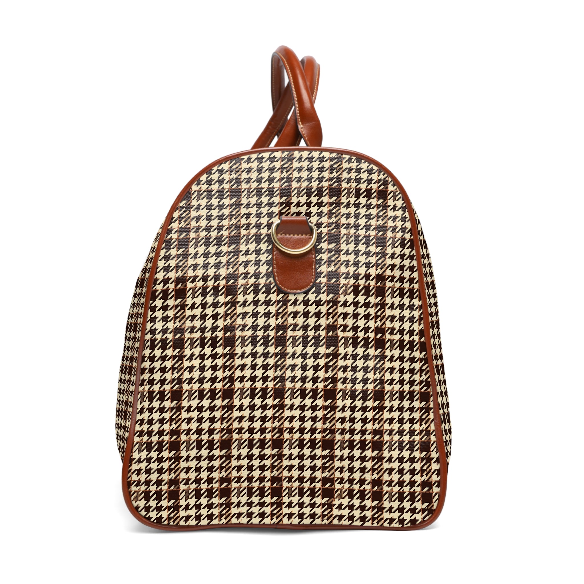 Sorrelford - Espresso Houndstooth Luxe Travel Bag