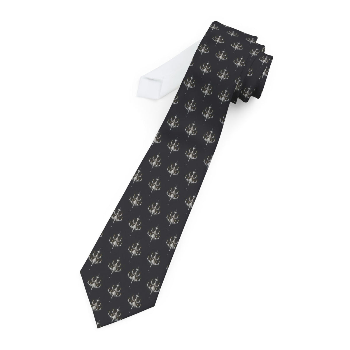 Nadasdy Satin Edition - Black & Silver Chandelier Tie