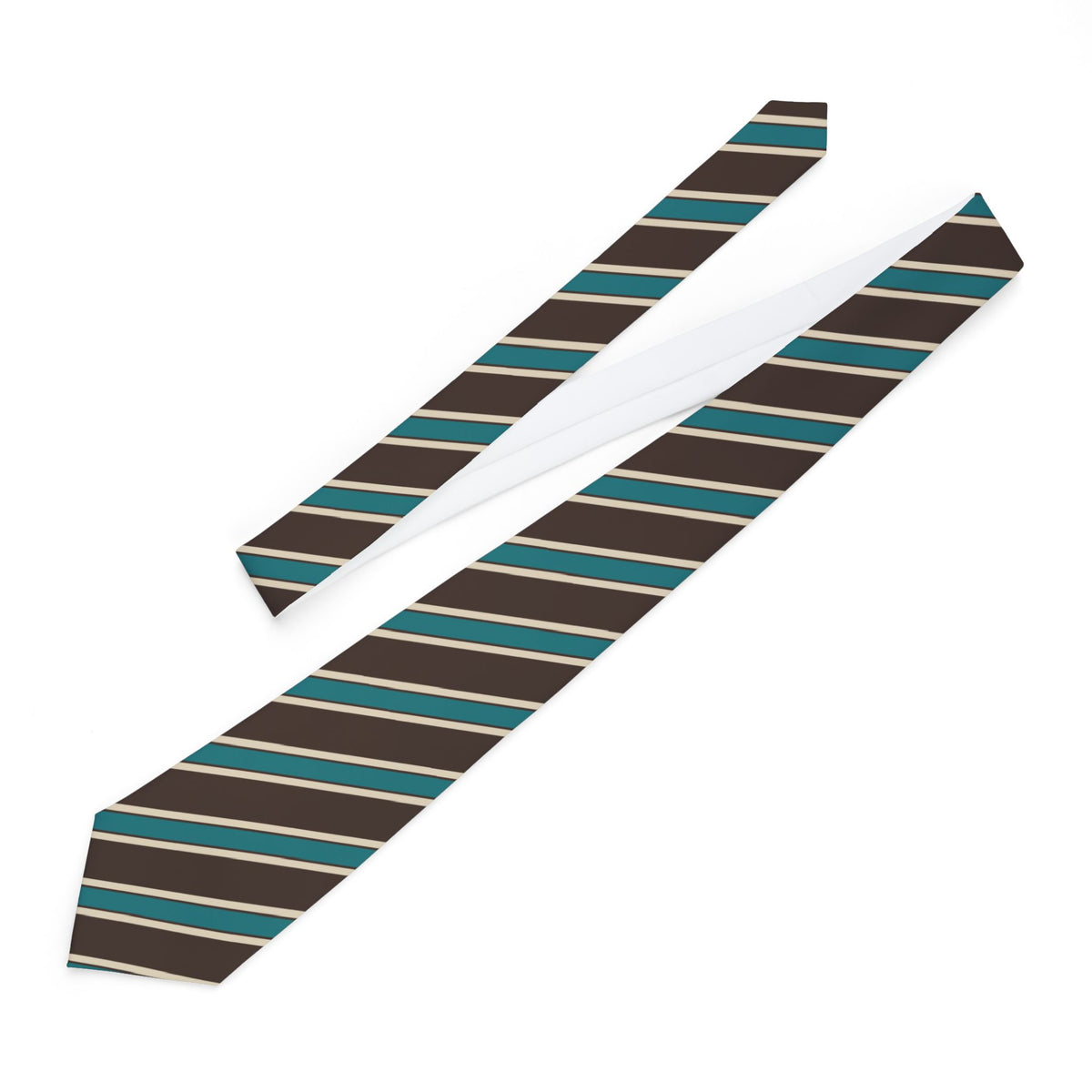 Rheinfelden Talisman Tie - Espresso Regimental Stripe