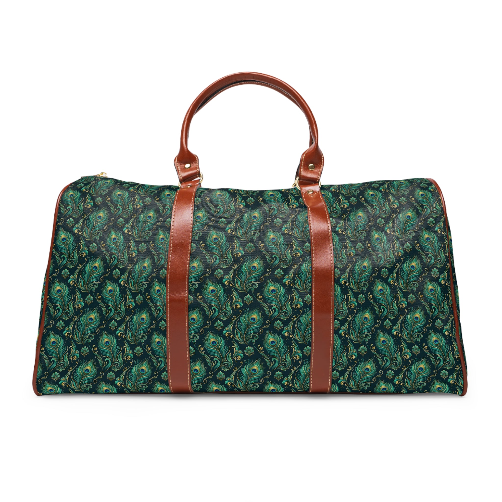 Vireaux - Teal Peacock Plume Travel Bag