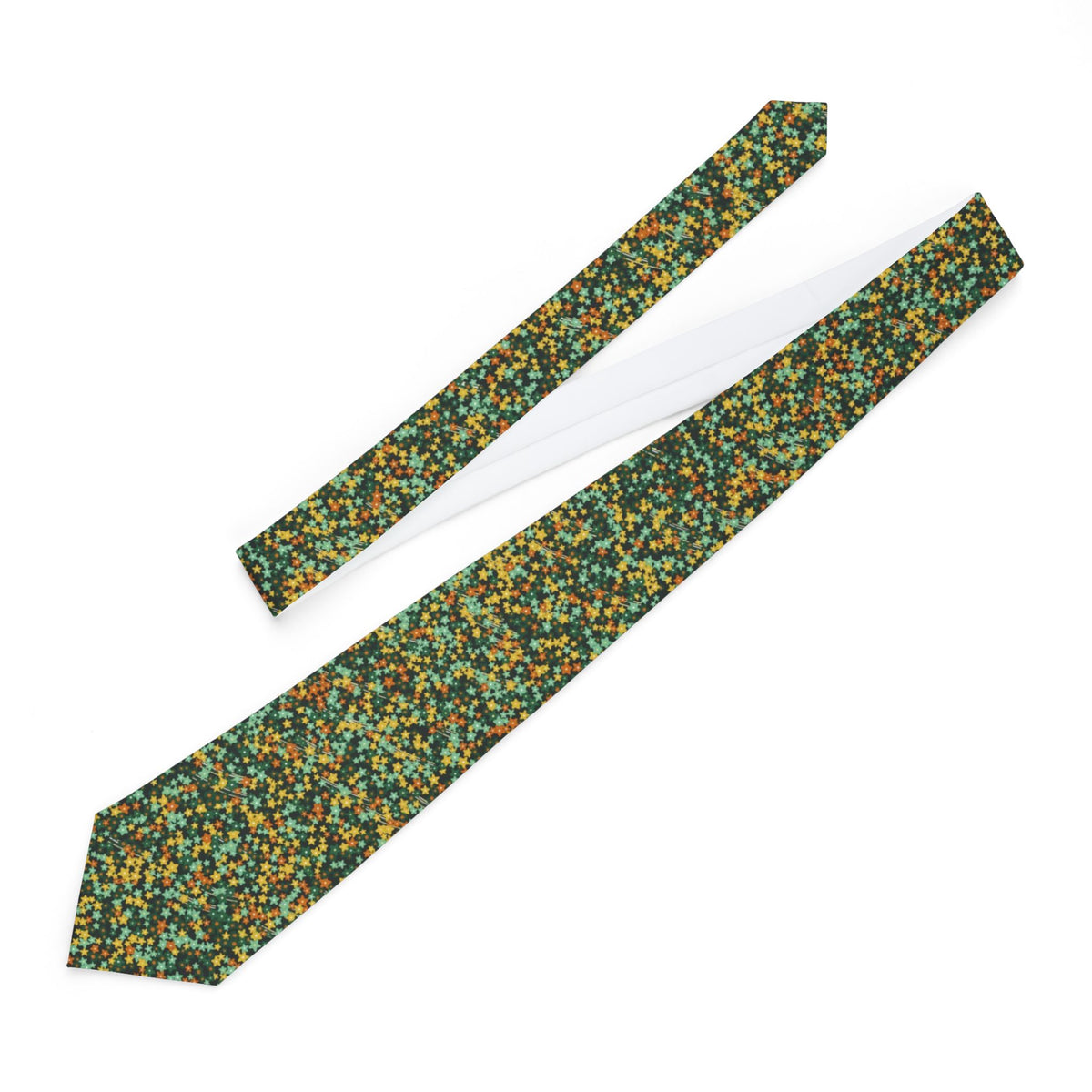 de Castelnau Satin Edition - Forest & Saffron Floral Tie