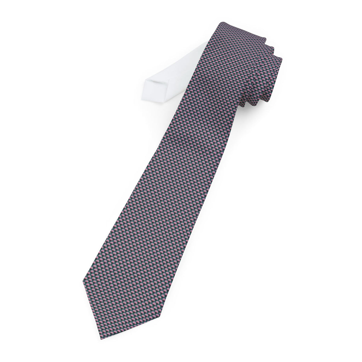 Bochart Satin Edition - Black, Pink & Teal Fan Leaf Tie
