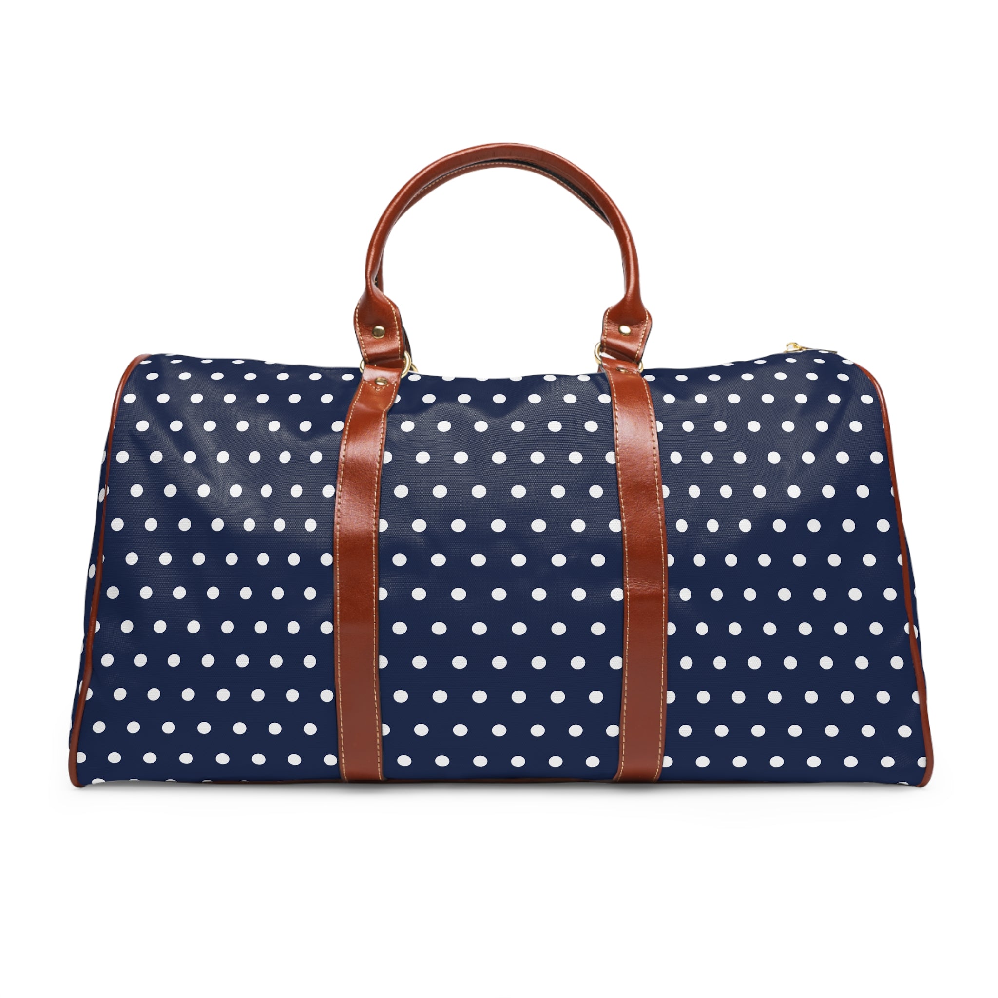 Rosello - Navy White Polka Dot Travel Bag