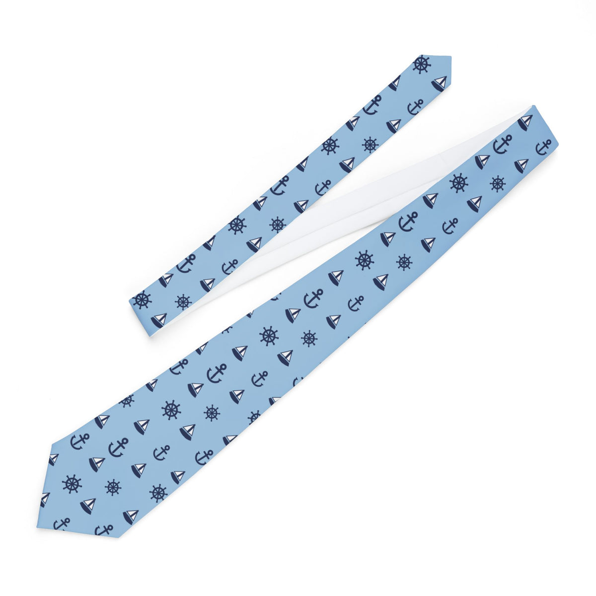 Zierotin Satin Edition - Sky & Navy Nautical Tie