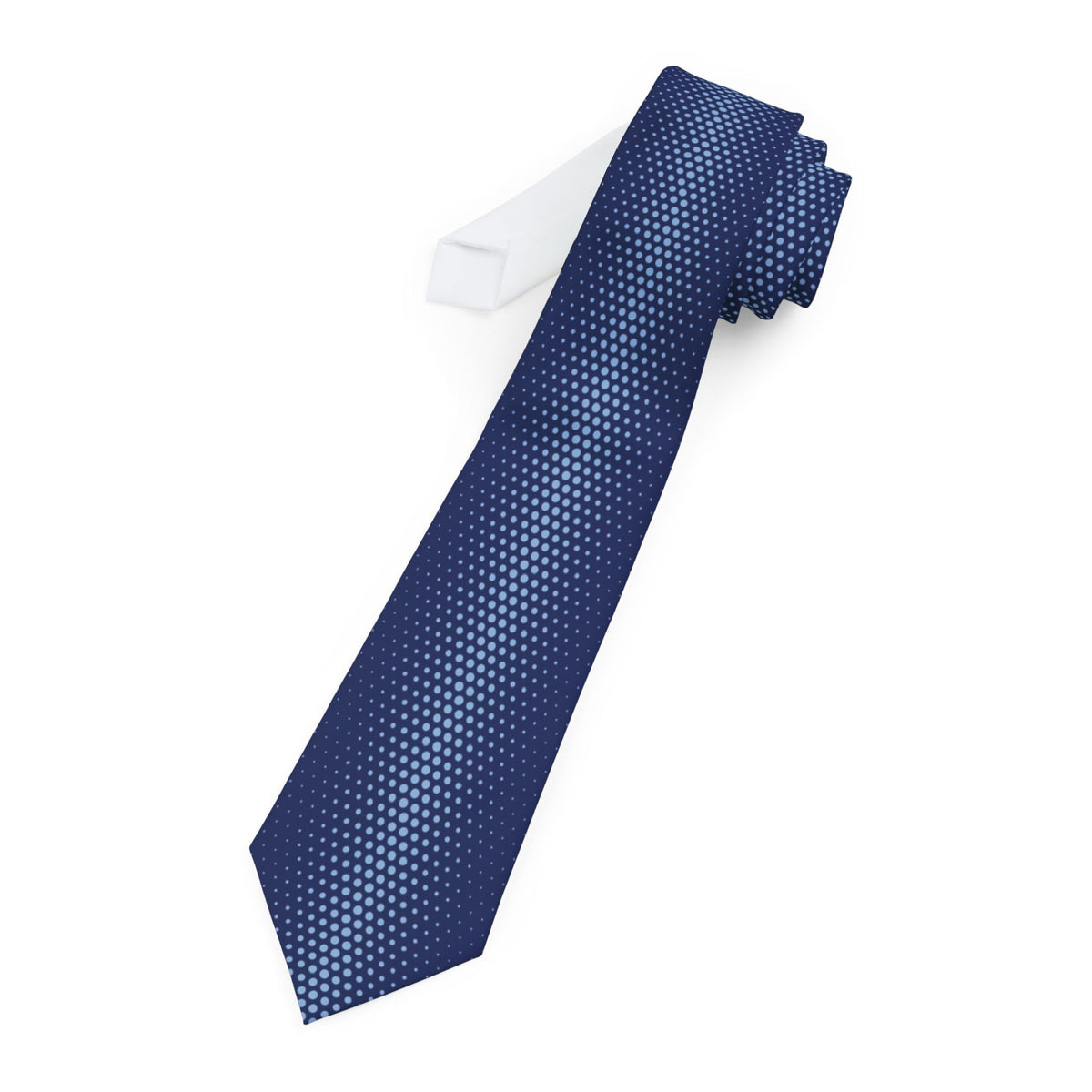 Lewenhaupt Satin Edition - Navy Graduated Dot Tie