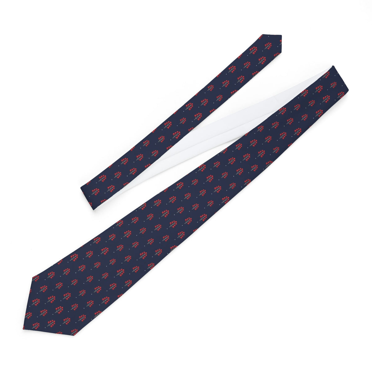 De Geer Satin Edition - Navy Winterberry Tie – view 2