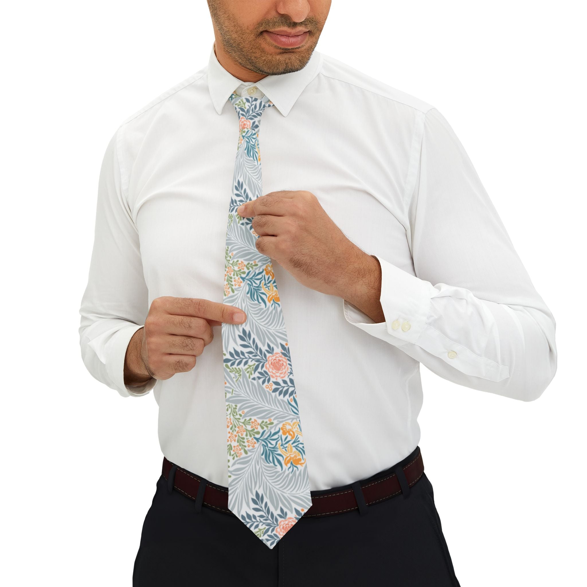 Alderley Talisman Tie - Frosted Garden Bloom