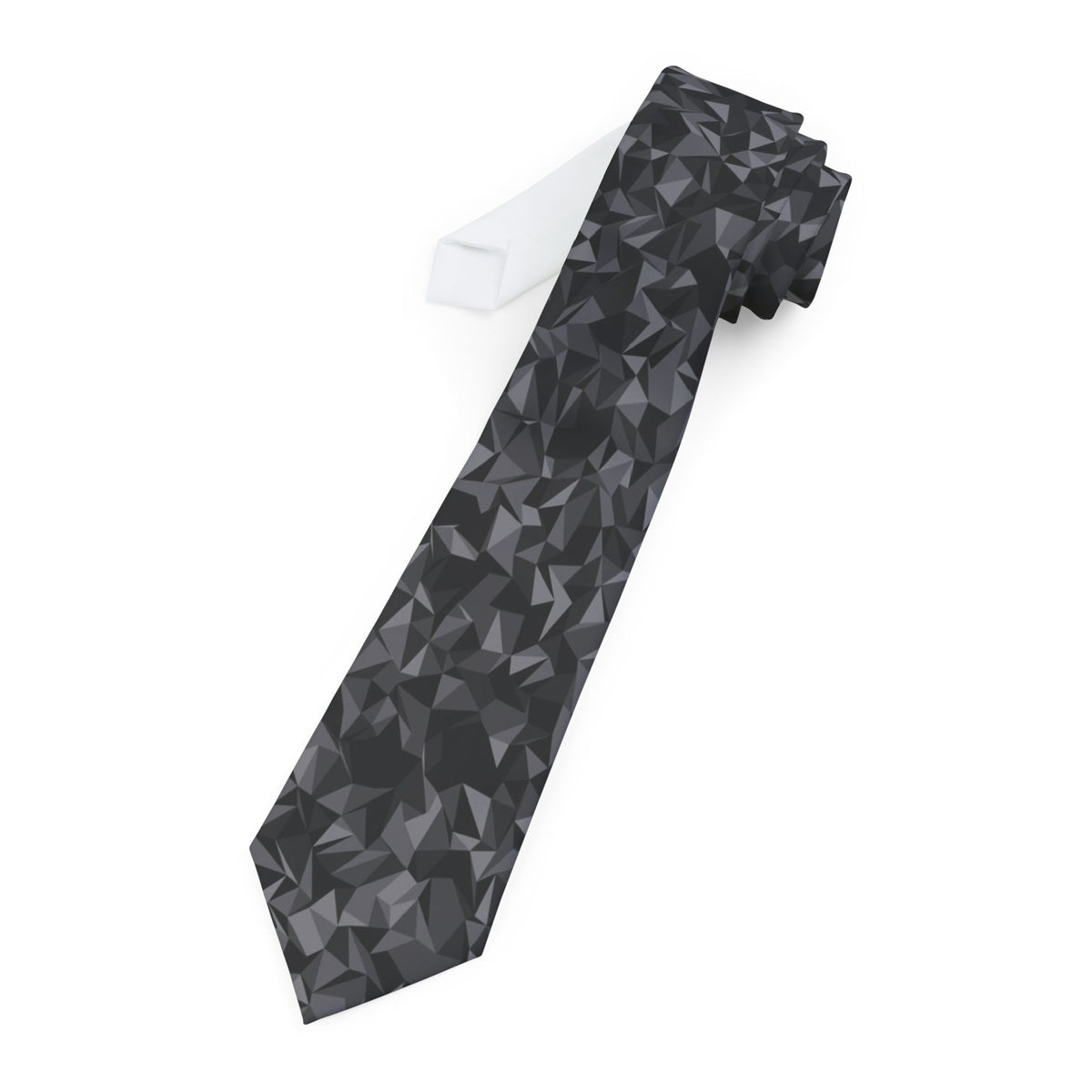 Galt Satin Edition - Black & Grey Faceted Prism Tie